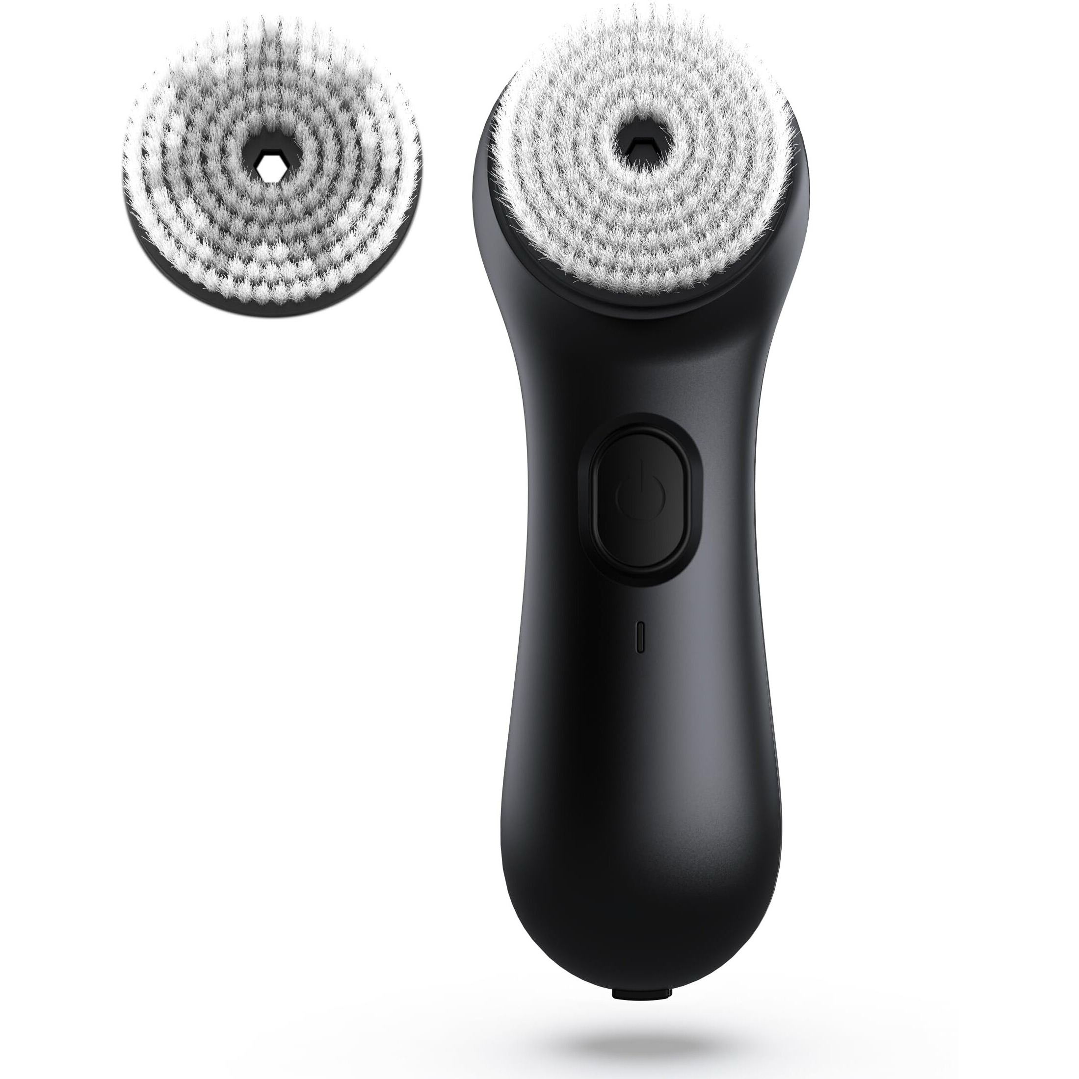 Ngracoola Face Scrubber Exfoliator, Rotating Facial Cleansing Brush For Men & Women, Rechargeable Waterproof, Electric Spin Face Scrub Brush With 2 Heads For Gentle Exfoliating & Deep Cleansing