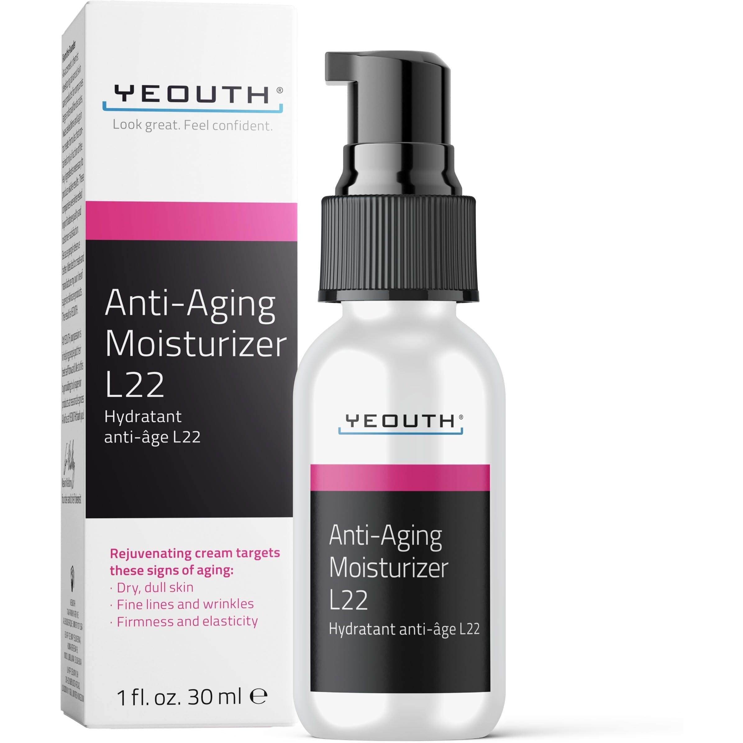 Yeouth Anti Aging Face Moisturizer For Women & Men With Jojoba & Shea Butter, Hydrating Facial Cream Promoting Firmer Look & Smoothing The Skin 1Oz