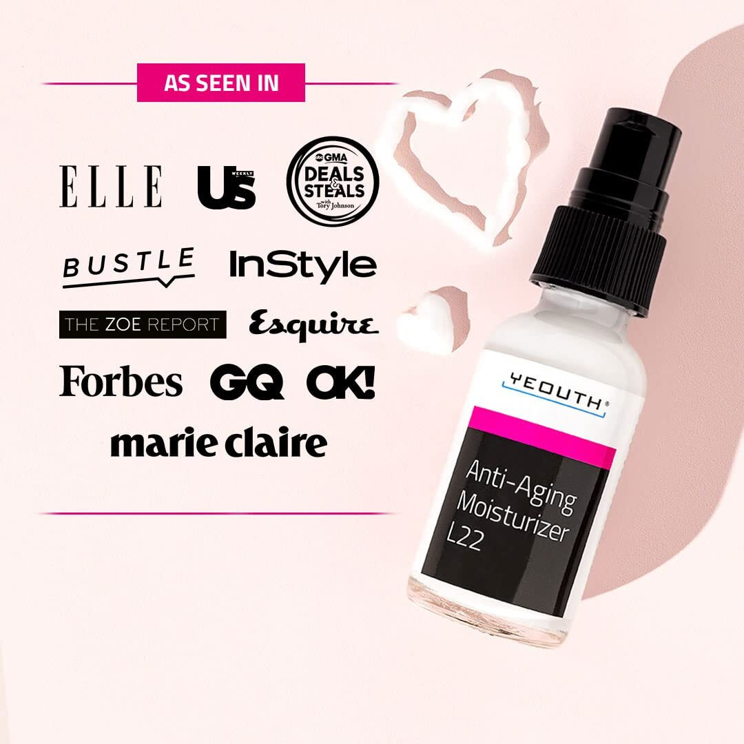 Yeouth Anti Aging Face Moisturizer For Women & Men With Jojoba & Shea Butter, Hydrating Facial Cream Promoting Firmer Look & Smoothing The Skin 1Oz