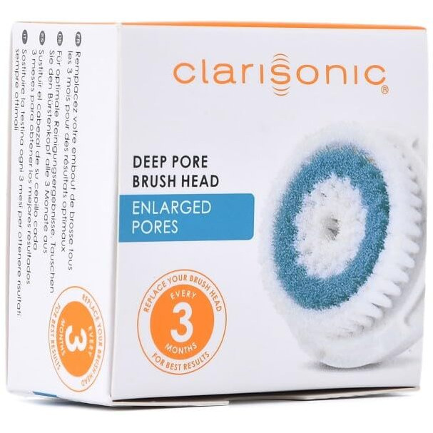 Clarisonic Deep Pore Facial Cleansing Brush Head Replacement | Compatible With Mia 1, Mia 2, Mia Fit, Alpha Fit, Smart Profile Uplift And Alpha (1Count)