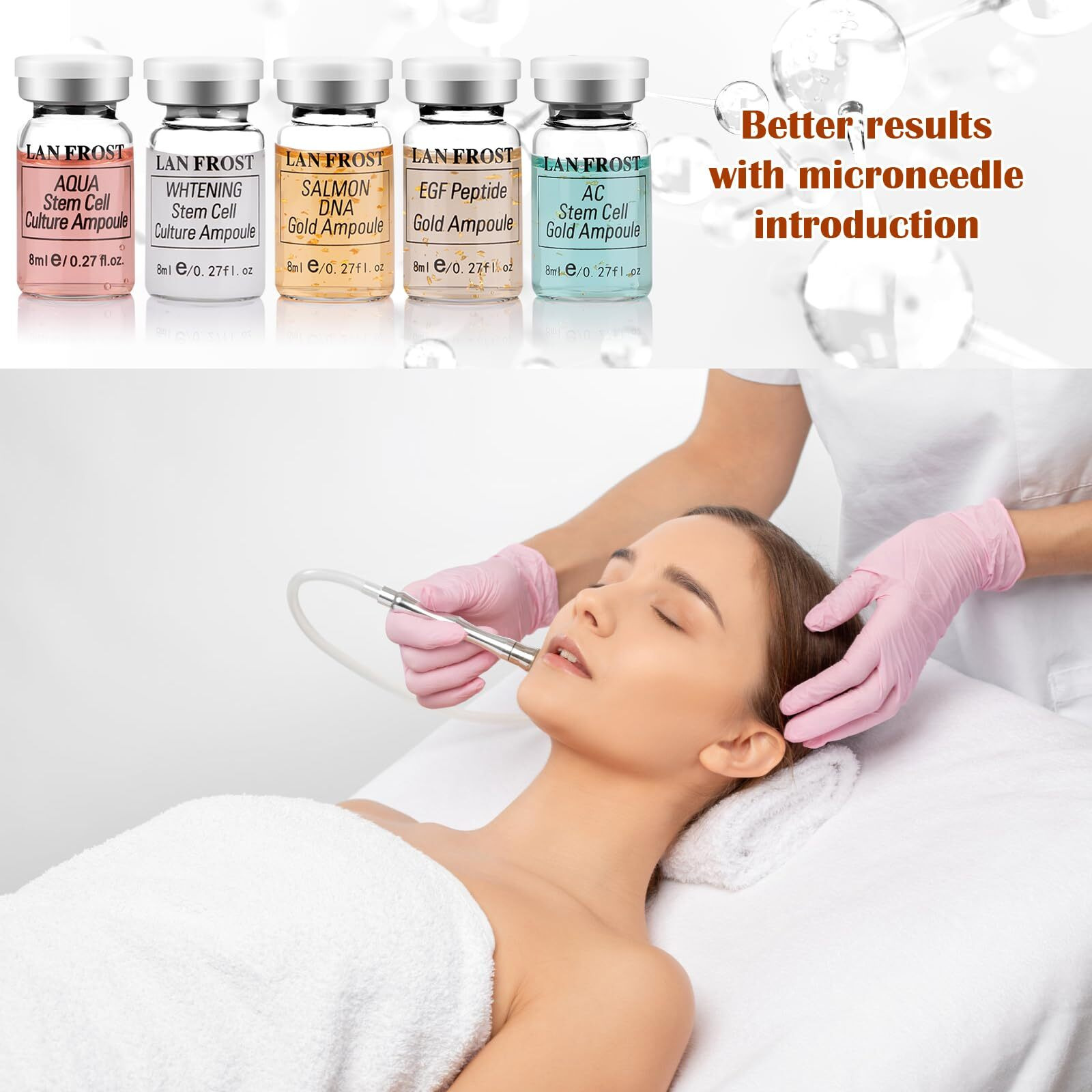 Bb Facial Glow Starter Kit Serum Essence Skin Care Set 0.27Oz 6 Vials, Skin Care Serum For Face Bb Radiance Facial Kit