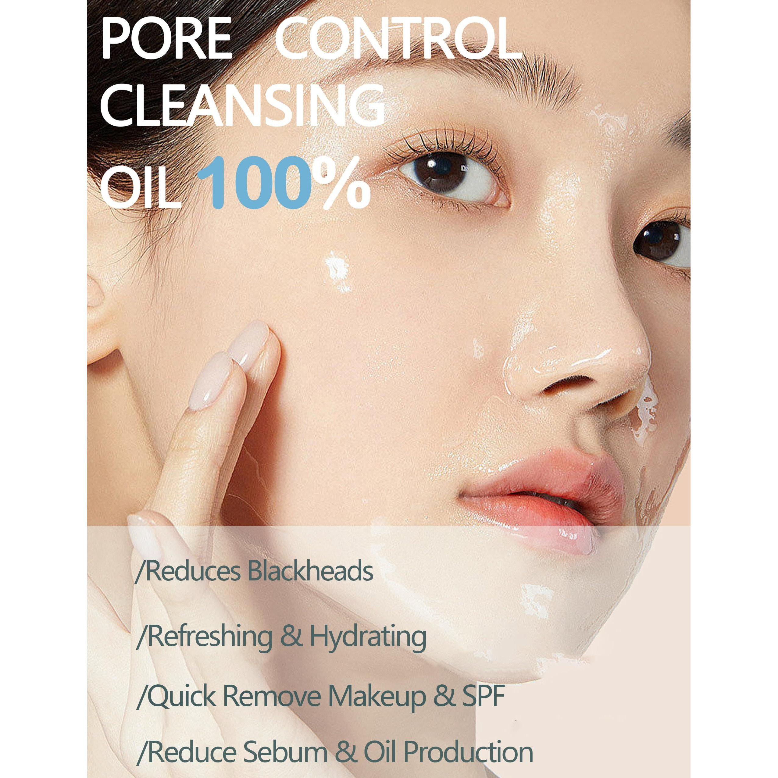 30Pcs Pore Blackhead Cleansing Oil, Camellia Oil Makeup Remover Capsule, Individually Speedy & Moisturizing & Gentle Face Cleanser, Mini Facial Cleanser, Travel Size Essential Makaup