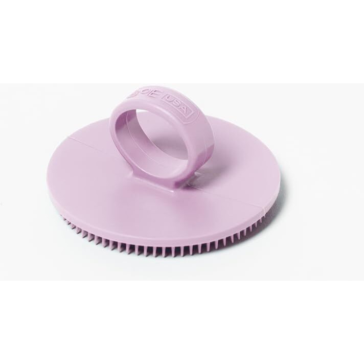 Boie Usa Face Scrubber - Handheld Facial Tool - Softer Than Silicone Face Brush, Hypoallergenic, Gentle Exfoliation For Sensitive Skin. Bpa- & Latex-Free, Made In The Usa & Easy To Clean (Thistle)