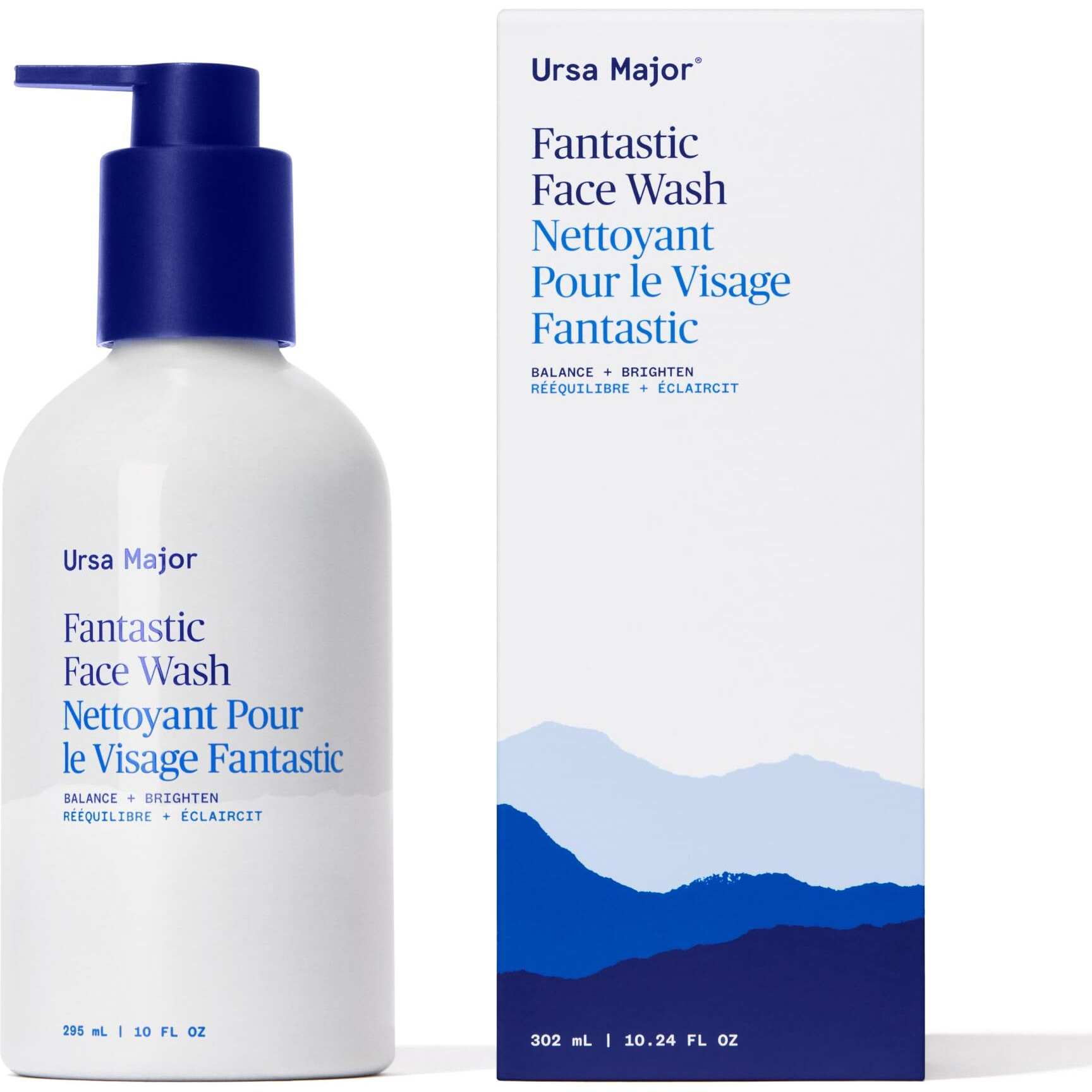 Ursa Major Fantastic Face Wash | Natural, Vegan & Cruelty Free | Daily Foaming Facial Cleanser For Men & Women | 10.24 Oz