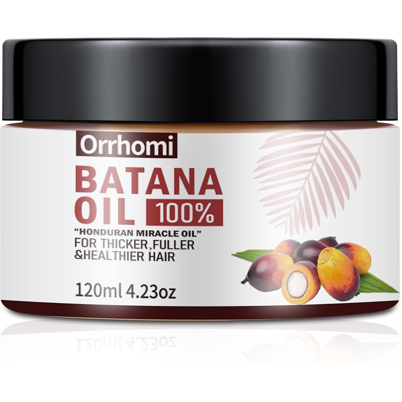 Batana Oil For Hair Growth, 100% Pure & Organic, Cold Pressed Traditional Palm Nut, Unrefined Hair Growth Oil Prevents Hair Loss