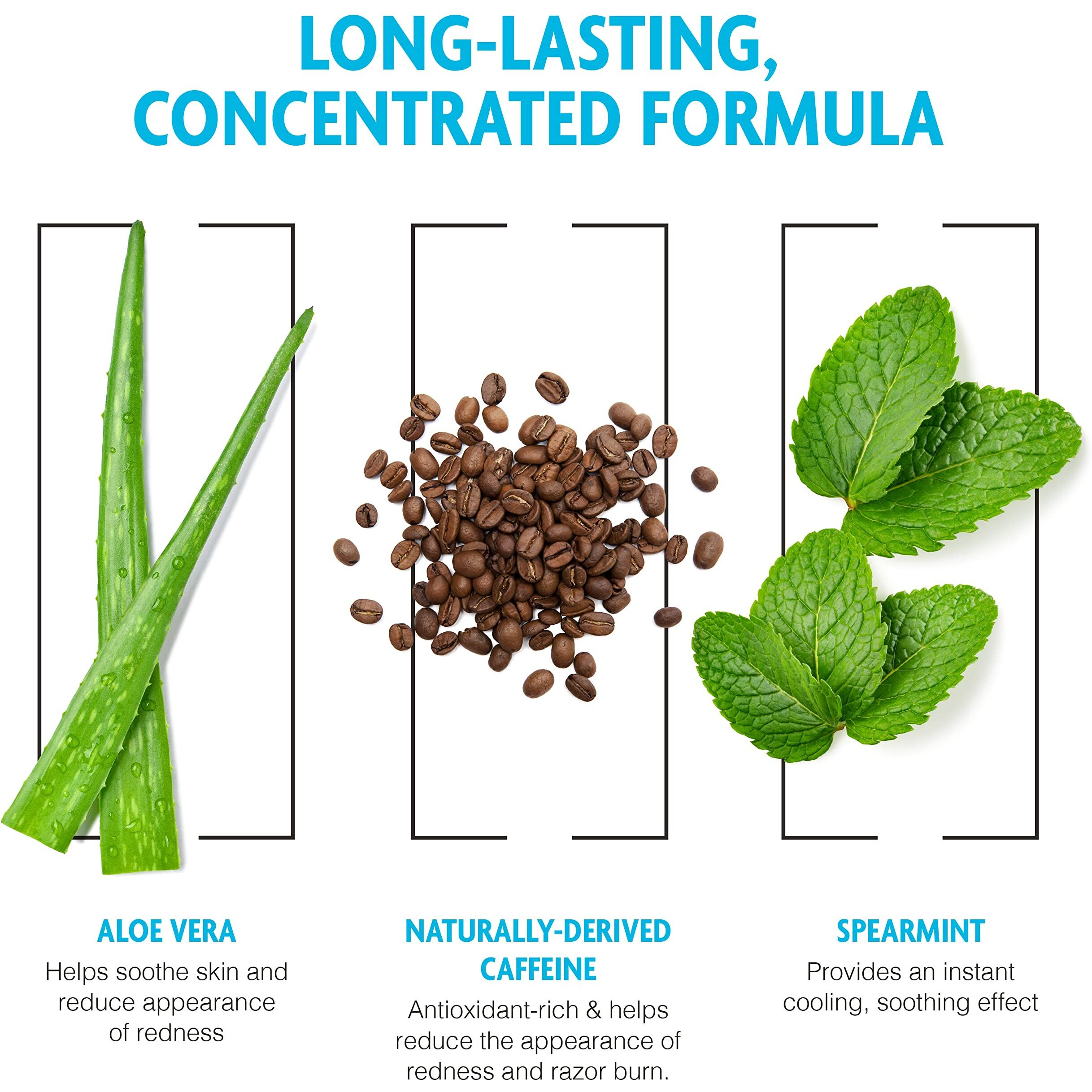 Pacific Shaving Company Caffeinated Aftershave, Men's Grooming Product - Antioxidant Daily Face Lotion + After Shave - Soothing Aloe & Spearmint Post Shave Balm For Sensitive Skin (7 Fl Oz)