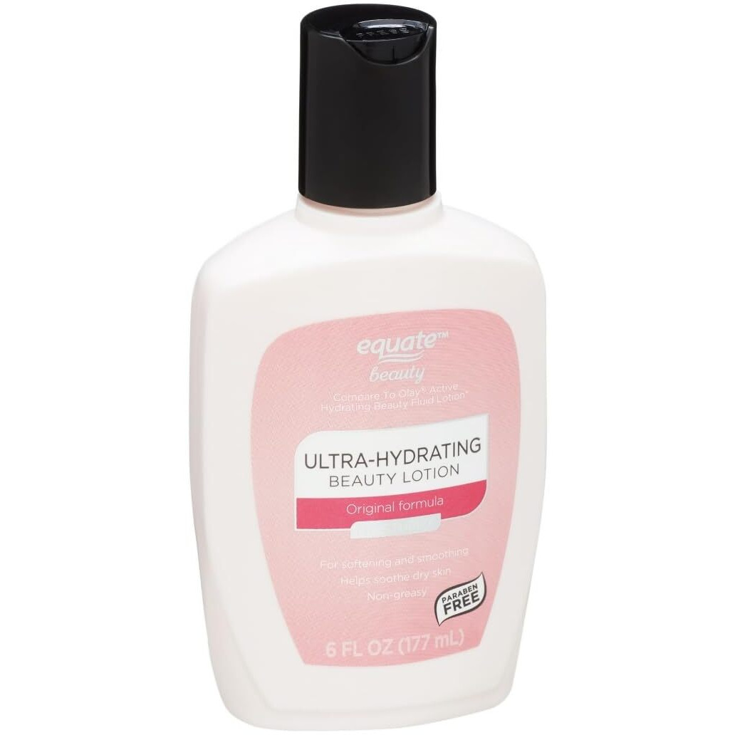 Equate Beauty Ultra-Hydrating & Moisturizing Beauty Lotion Softening And Smoothing For Dry Skin, 6 Fl Oz (Pack Of 2)