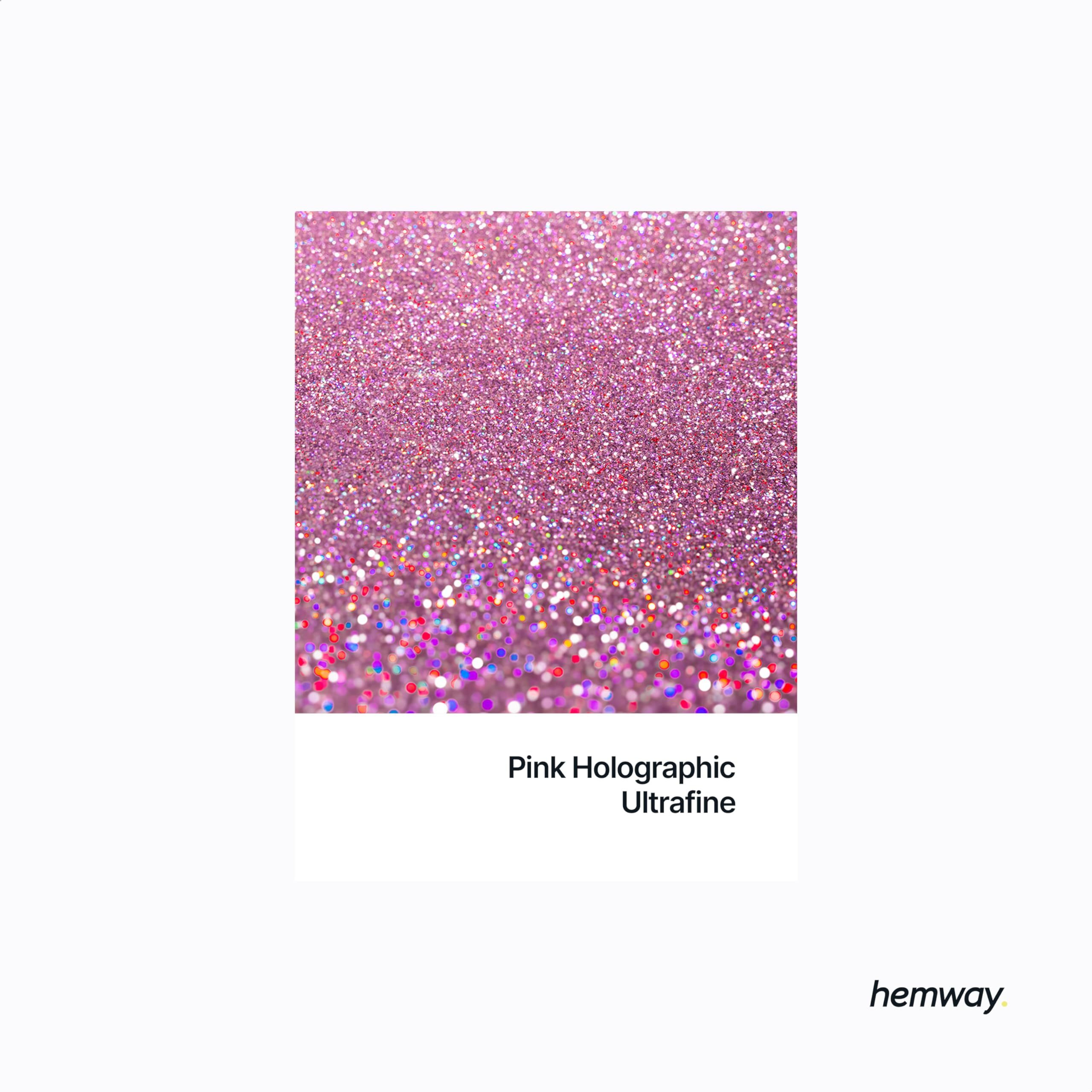 Hemway Eco Friendly Biodegradable Glitter 100G / 3.5Oz Bio Cosmetic Safe Sparkle Vegan For Face, Eyeshadow, Body, Hair, Nail And Festival Makeup, Craft - 1/128"" 0.008"" 0.2Mm - Pink Holo