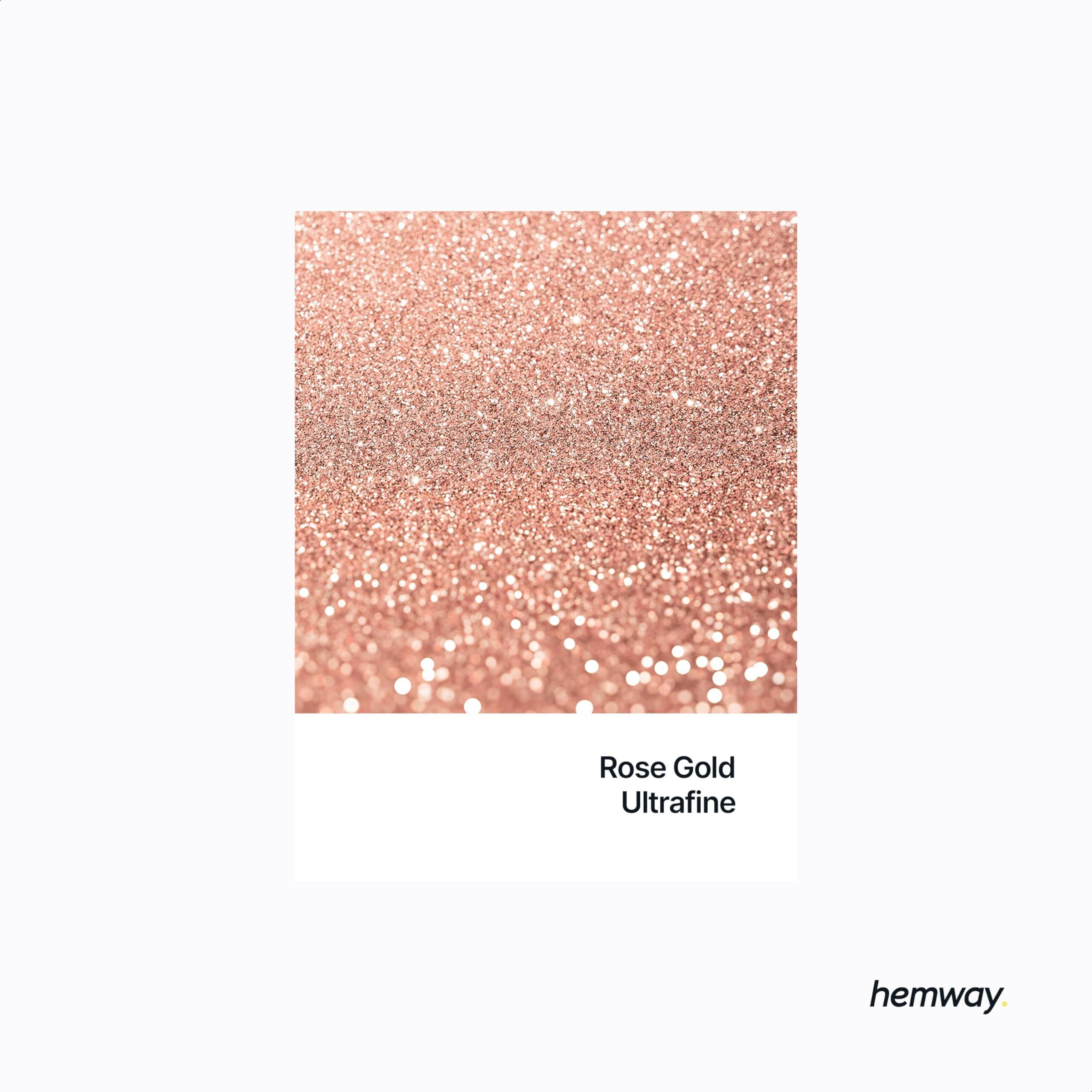 Hemway Eco Friendly Biodegradable Glitter 100G / 3.5Oz Bio Cosmetic Safe Sparkle Vegan For Face, Eyeshadow, Body, Hair, Nail And Festival - Ultrafine (1/128"" 0.008"" 0.2Mm) - Rose Gold