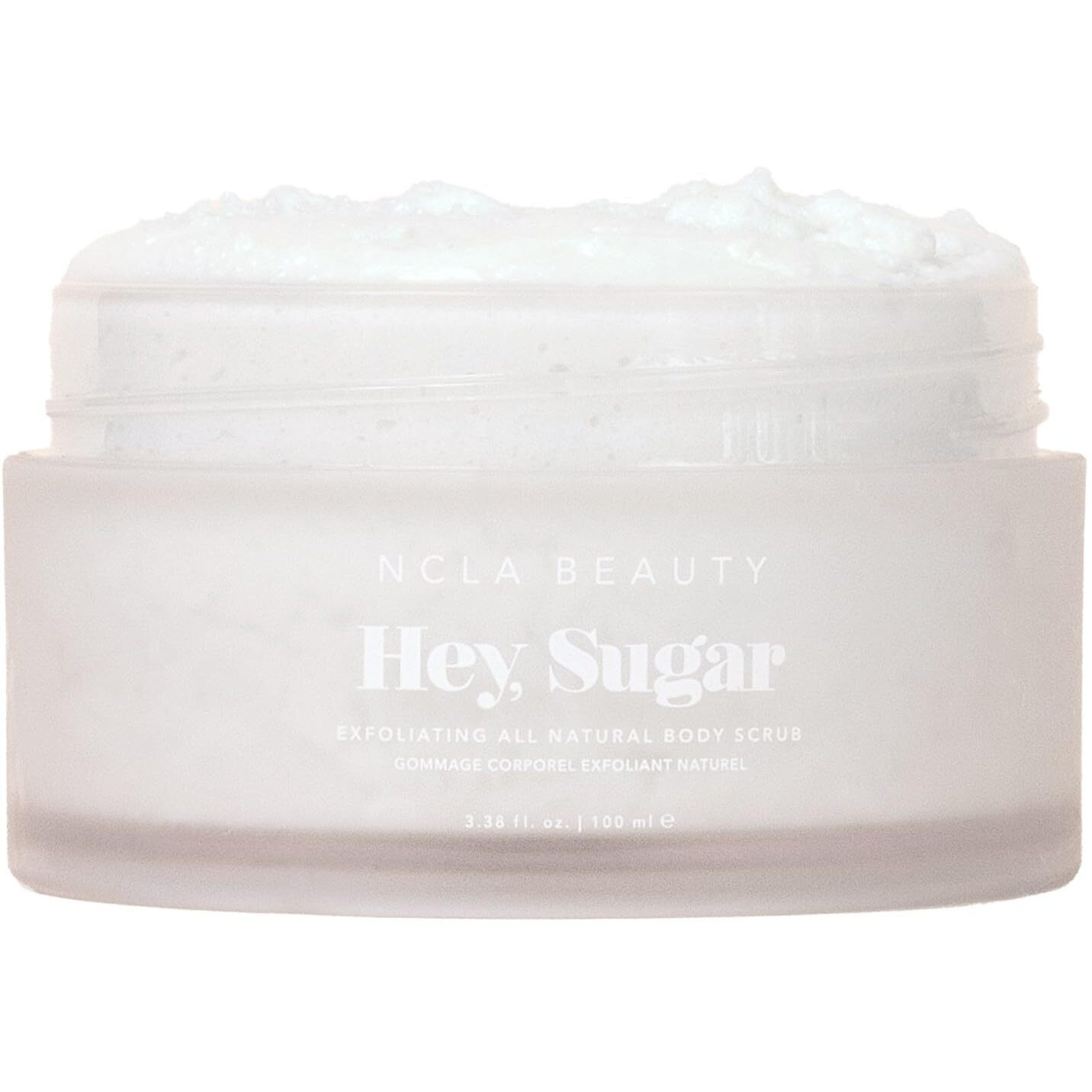 Ncla - Hey, Sugar Body Scrub | Smooth, Exfoliate, Hydrate Skin | Shea, Mango + Cocoa Butters | Vegan, Cruelty-Free, Clean Skincare (Coconut Vanilla 100G | 3.38 Oz)