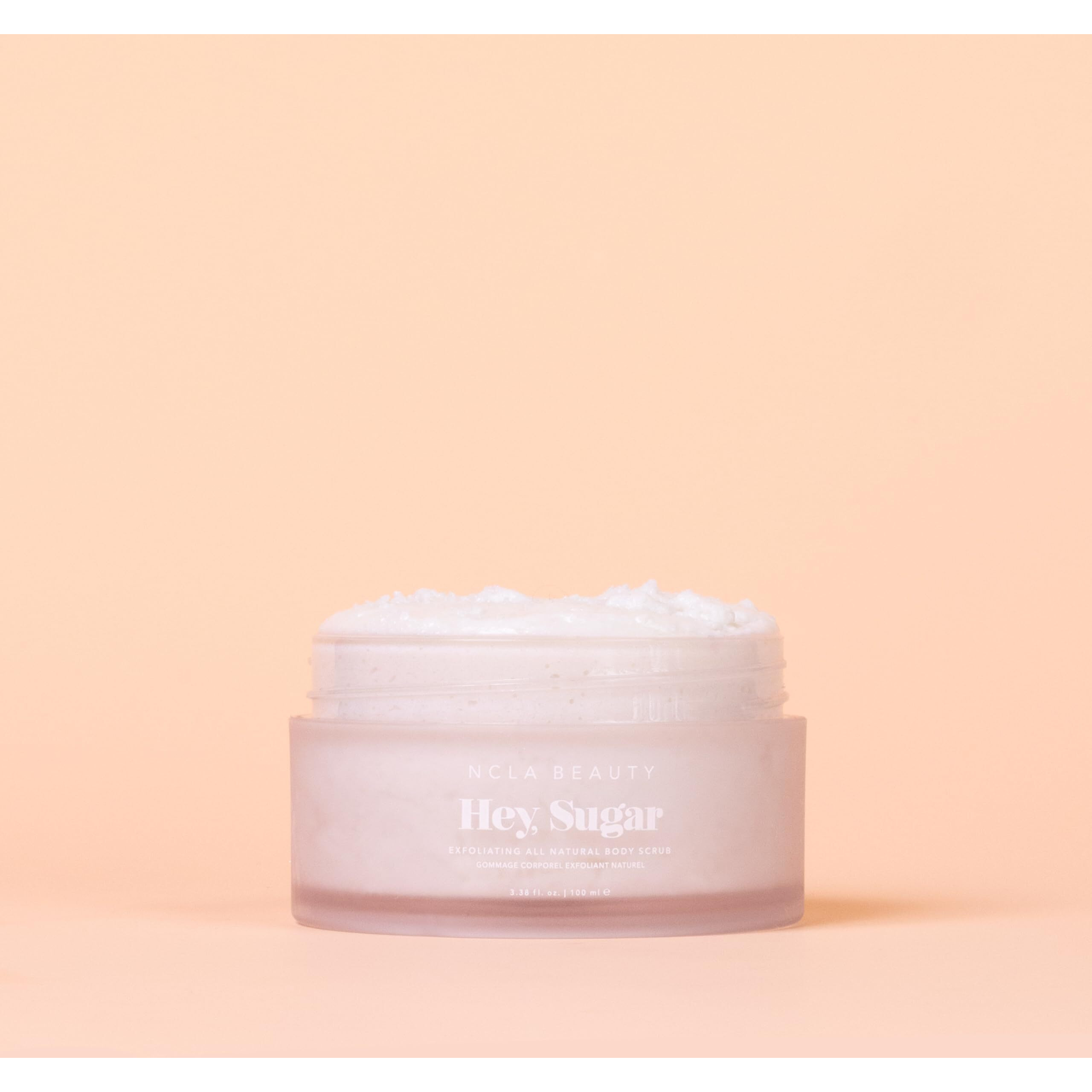 Ncla - Hey, Sugar Body Scrub | Smooth, Exfoliate, Hydrate Skin | Shea, Mango + Cocoa Butters | Vegan, Cruelty-Free, Clean Skincare (Coconut Vanilla 100G | 3.38 Oz)