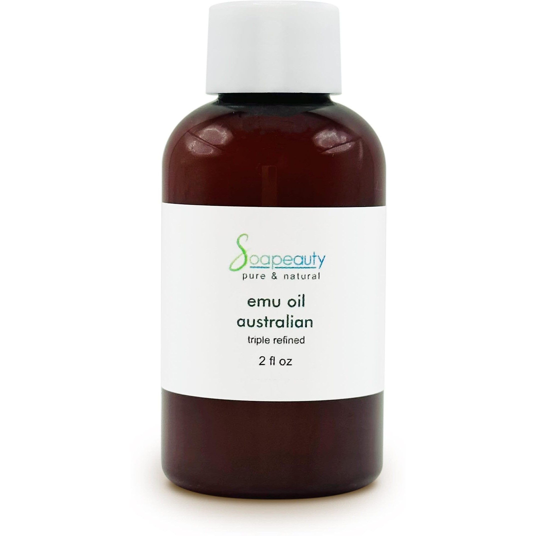 Australian Emu Oil | Triple Refined | 100% Pure & Natural Moisturizer For Skin & Hair Growth, Strengthener For Sensitive Skin, Body Oil | 2 Fl Oz
