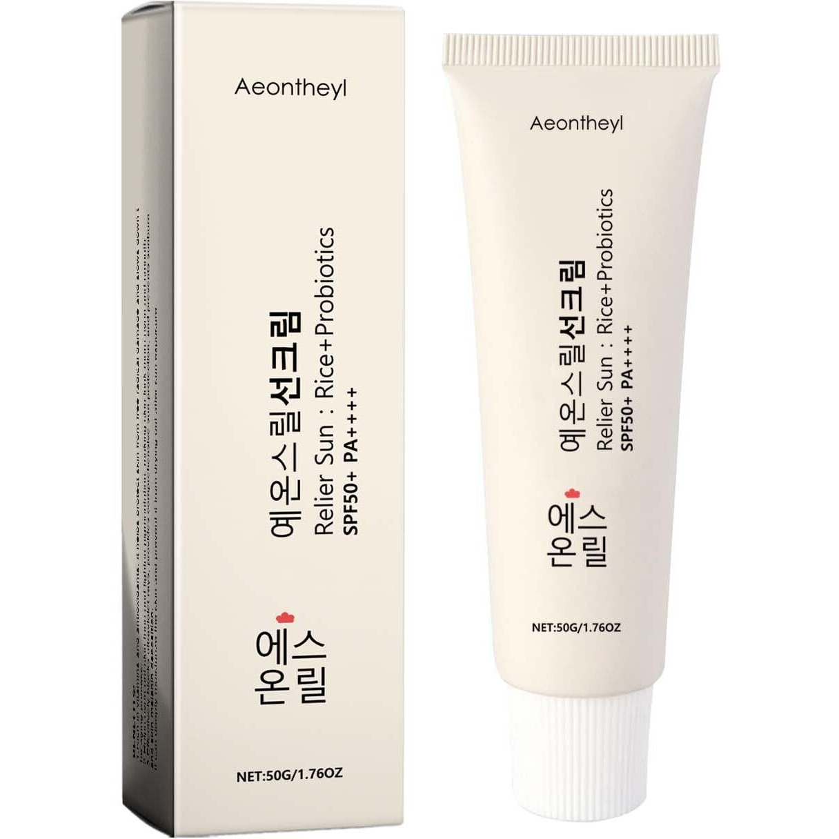 Sun Organic Sunscreen Spf50+, Sunblock Pa++++ Rice And Probiotics,Nourishing Skin Protection,Sun Moisturizing,Koreansunscreen Skin Care Solution For All Skin Types