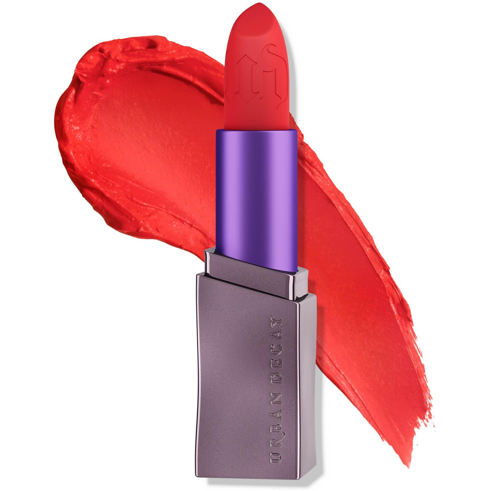 Urban Decay Vice Hydrating Lipstick (Elote - Bright Coral Orange - Matte Finish), Creamy Formula, Moisturizing Lip Color With Aloe Vera & Avocado Oil, Vegan, Cruelty-Free - 0.11 Oz