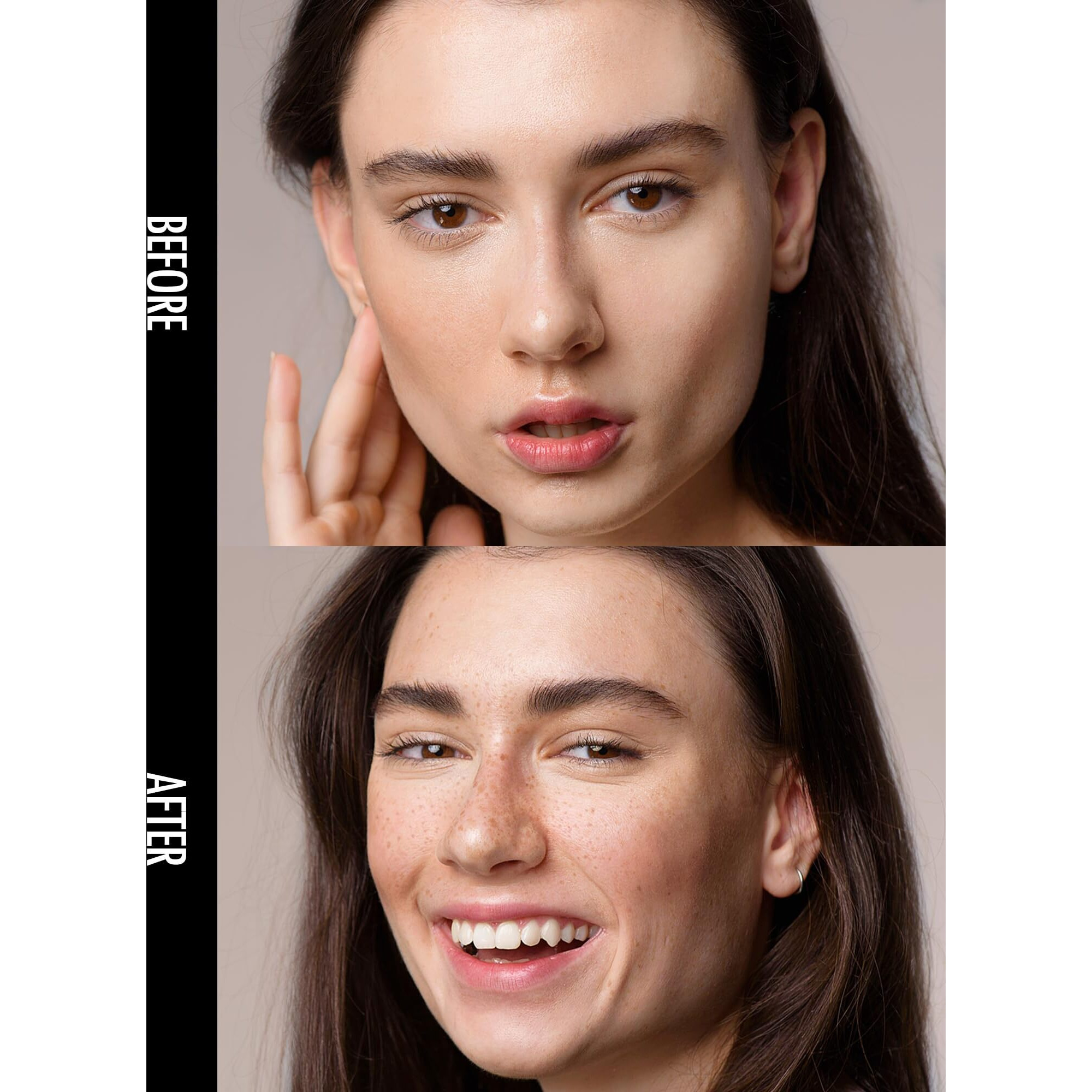 Anglicolor Freckle Pen, Freckle Stamp, Long Lasting, Waterproof, Smudge-Proof, Transfer-Proof, Easy Natural Sun-Kissed Makeup, Suitable For All Skin Types, Vegan & Cruelty-Free (03Deep, 1.5G)