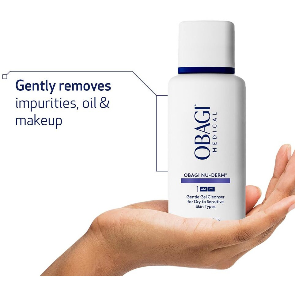 Obagi Nu-Derm Gentle Cleanser - Mild Face Cleanser That Removes Daily Impurities & Build-Up For Normal To Dry & Sensitive Skin - Two Pack, 2 * 6.7 Oz