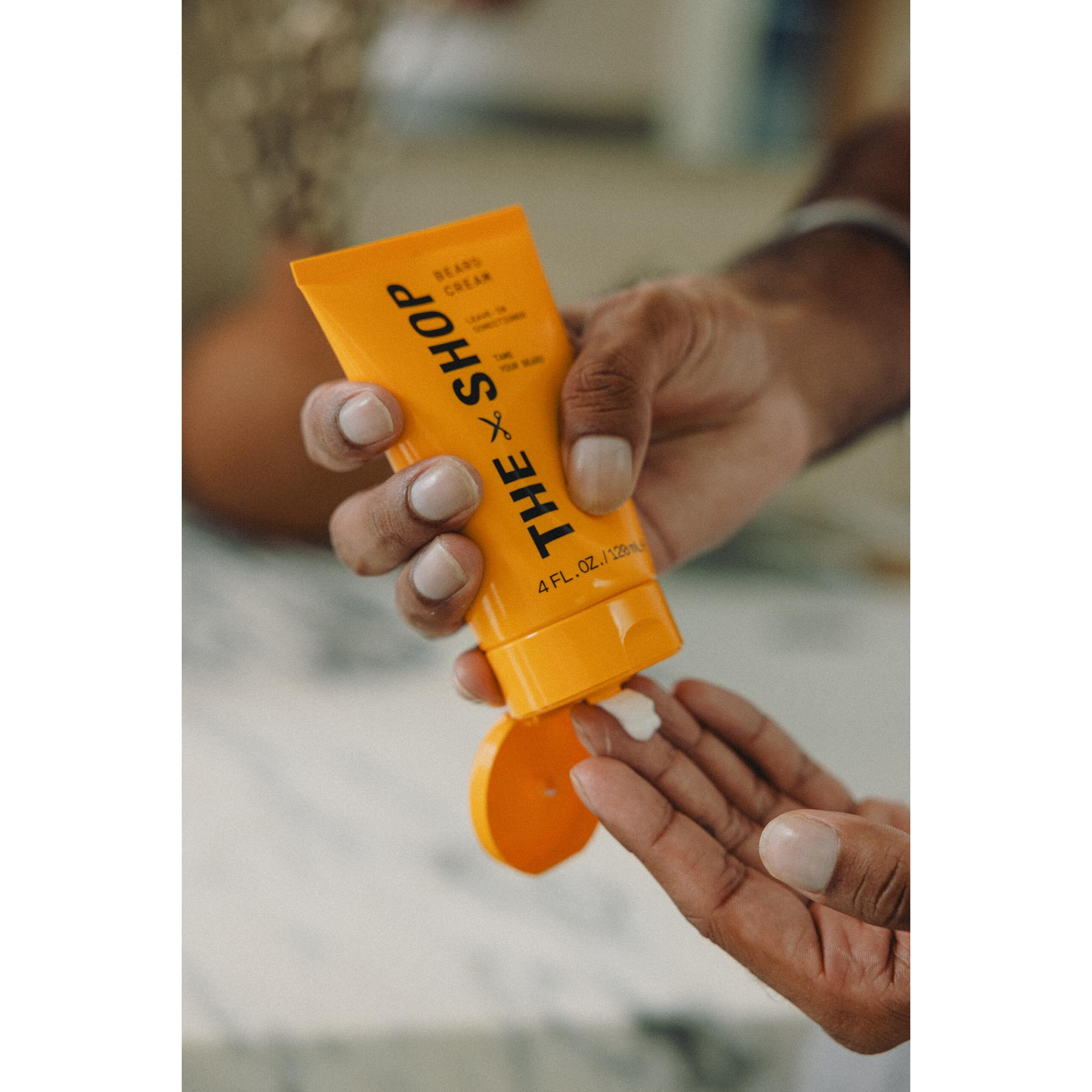 The Shop By Lebron James Men's Conditioning Beard Cream, Leave-In Moisturizer With Avocado Oil & Shea Butter, Softens, Hydrates & Tames Facial Hair, Lightweight & Non-Greasy, Eucalyptus Scent, 4 Fl Oz