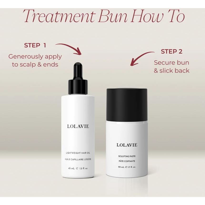Lolavie Treatment Bun-Dle (Lightweight Hair Oil & Sculpting Paste)