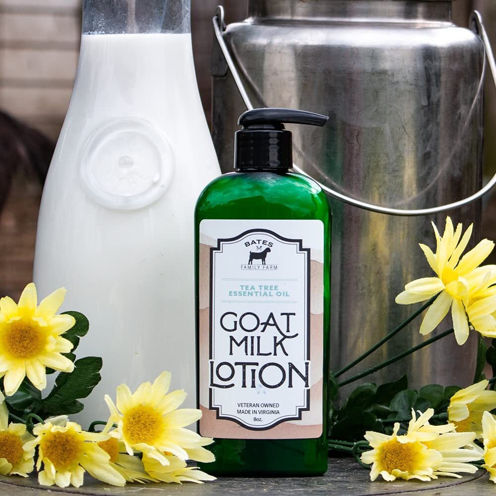 Bates Family Farm Goat Milk, Essential Oil, And Shea Butter Lotion 8 Oz (Tea Tree)