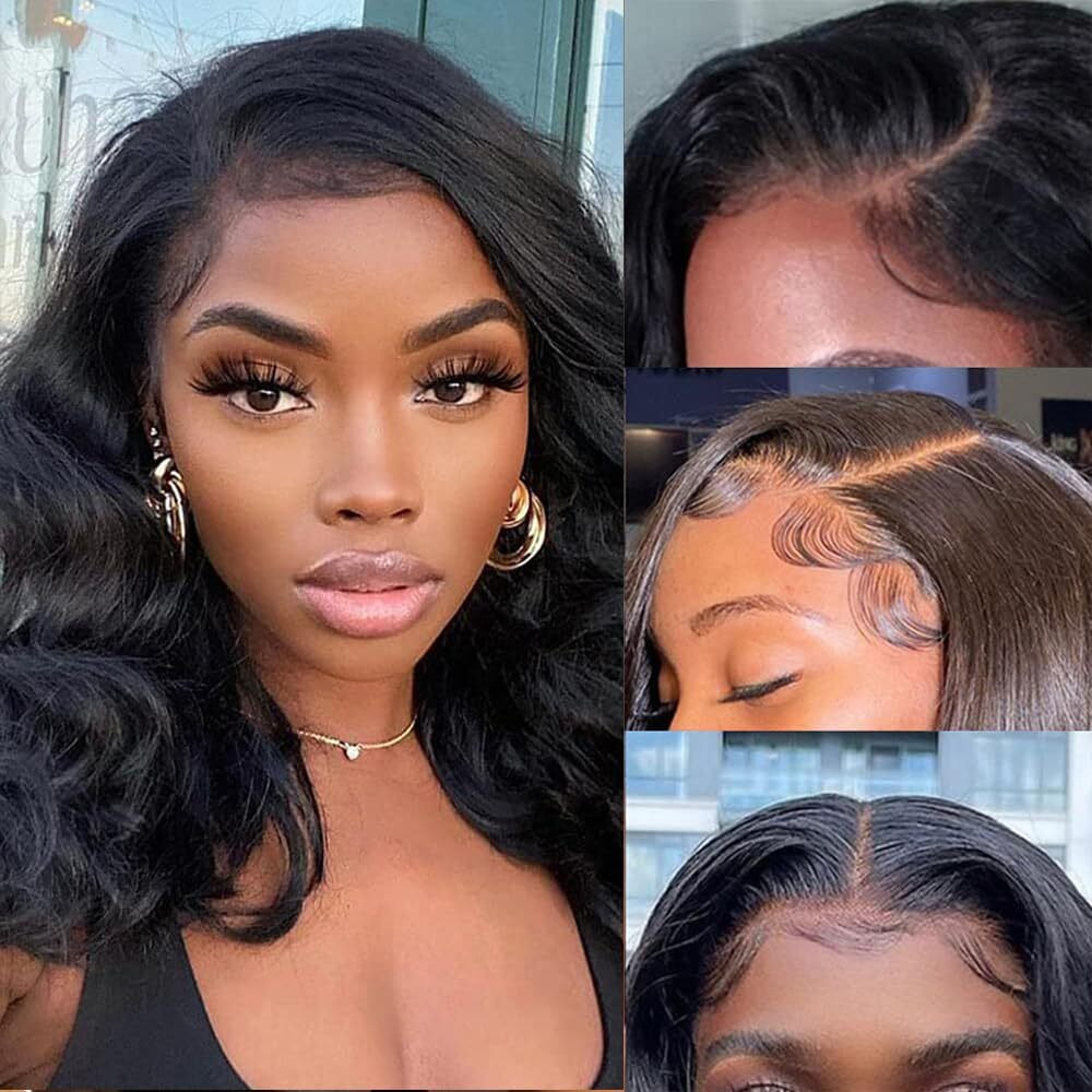 Beliana Bob Wig Human Hair 5X5 Hd Lace Closure Wig 180% Density Body Wave Wig Human Hair Wigs For Black Women Pre Plucked 5 5 Closure Glueless Bob Wigs