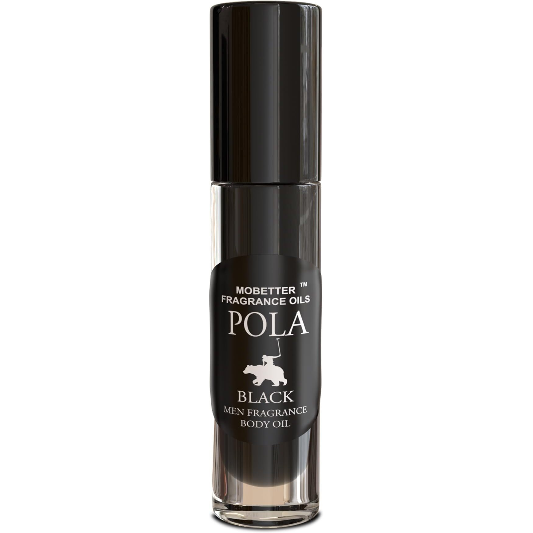 Pola Black Cologne Fragrance Body Oil For Men, Woody Aromatic, Long Lasting, Travel Size, Inspired By Polo Black
