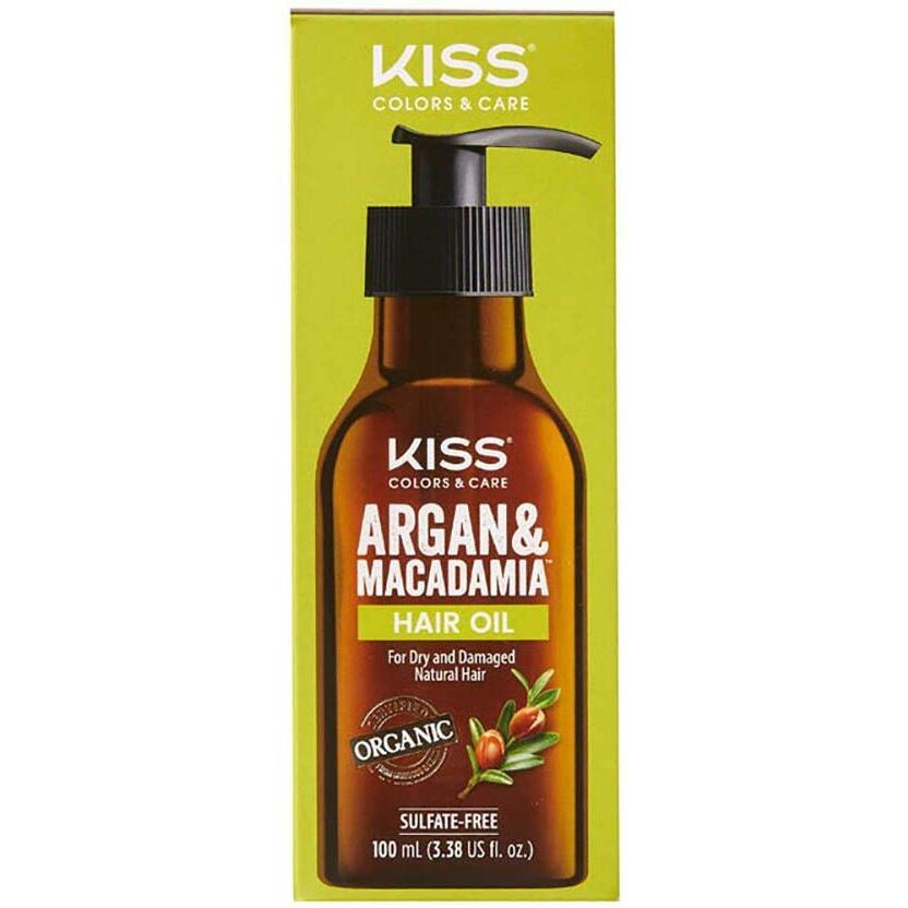 Kiss Argan & Macademia Reparative Hair Oil Serum 100Ml (3.38 Us Fl.Oz.)