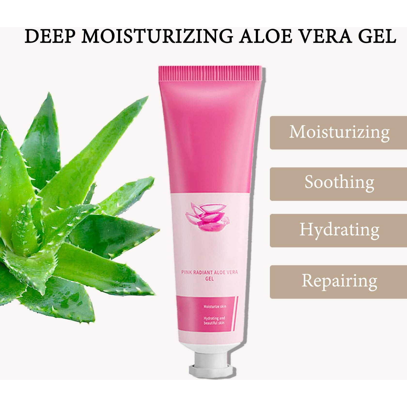 Linghaolh 16Pcs Soothing Aloe Vera Gel For Face,Organic Aloe Vera Gel,Hydrating After Sun Lotion Set,Non-Sticky Moisturizing After Sun Lotion For All Skin Types, 1.05 Oz