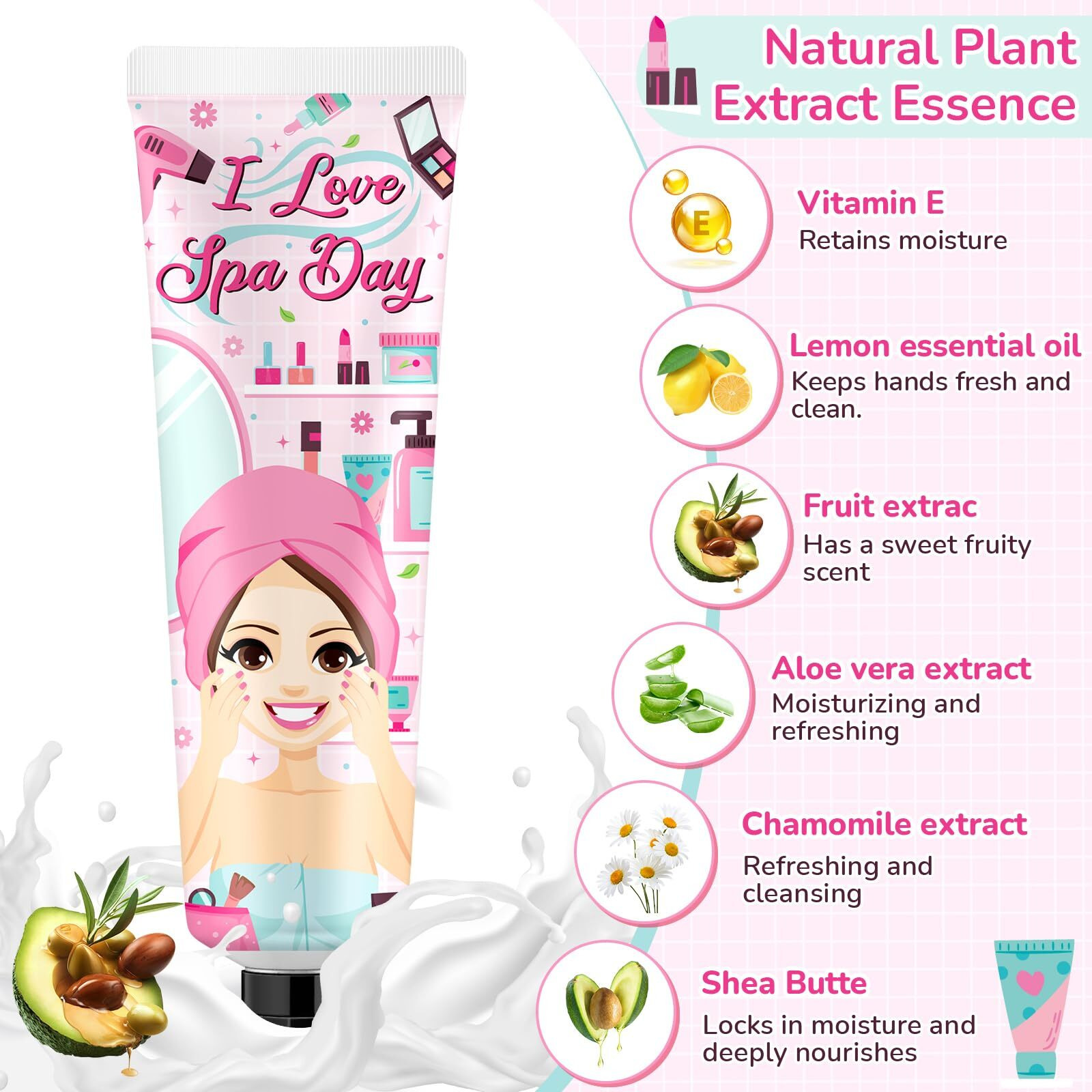 Swiffen 48 Sets Baby Shower Hand Cream Bulk Spa Party Favors Bridal Thank You Hand Cream For Guests Travel Size Lotion With Organza Bags