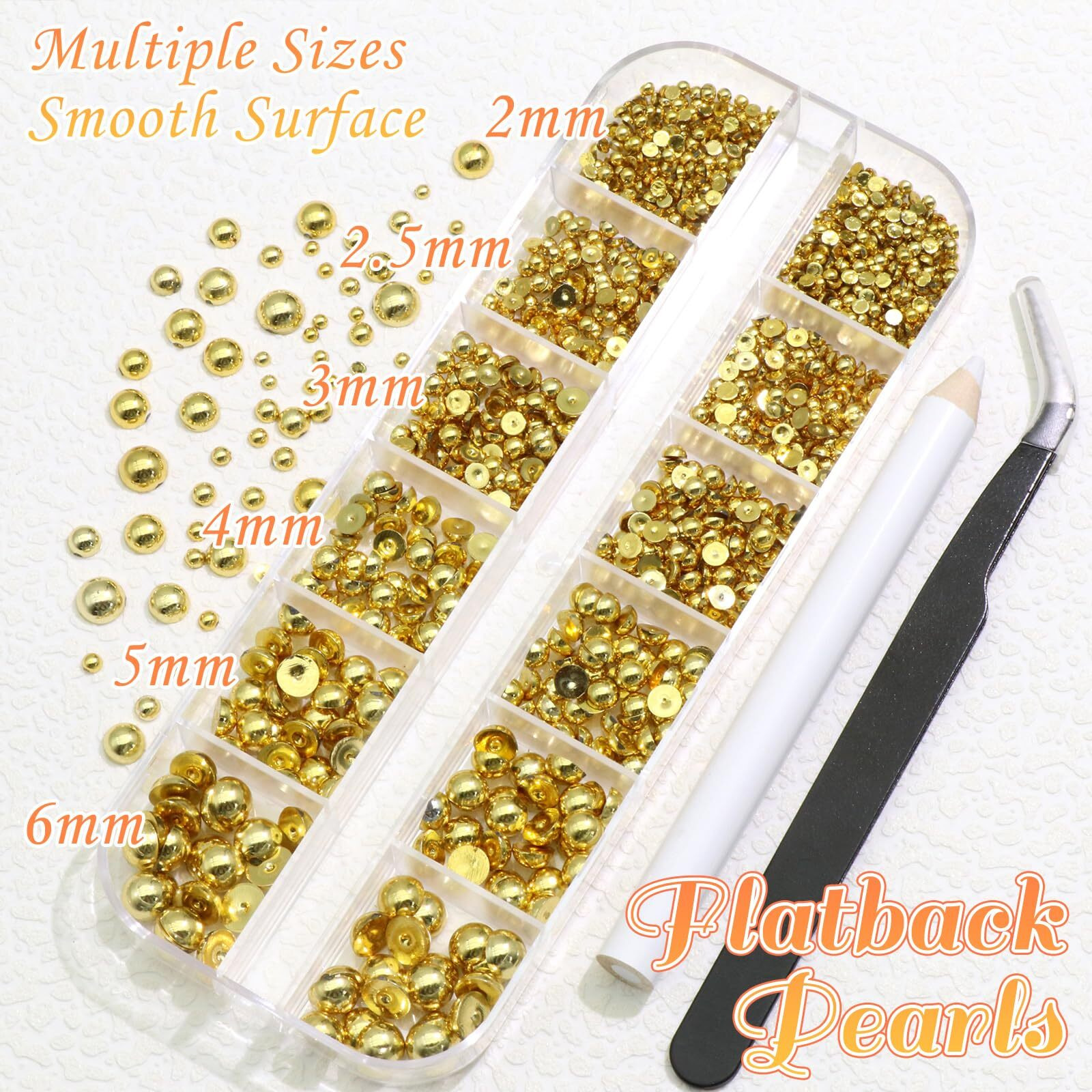 Belicey 3D Nail Charms Mix Gold Star Moon Sun Charms For Nails Gold Flatback Nail Pearls Nail Charms Gems Pearls For Nails Jewelry For Diy Nail Art Supply Accessories Crafts With Tweezer Picker Pen