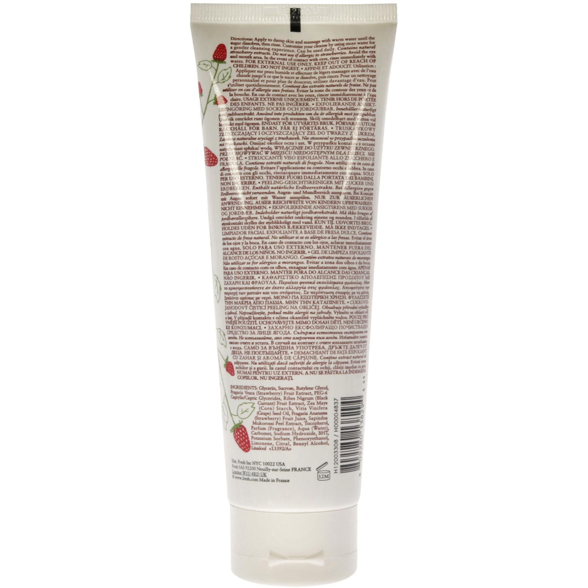 Fresh Sugar Strawberry Exfoliating Face Wash Cleanser Women 4.2 Oz