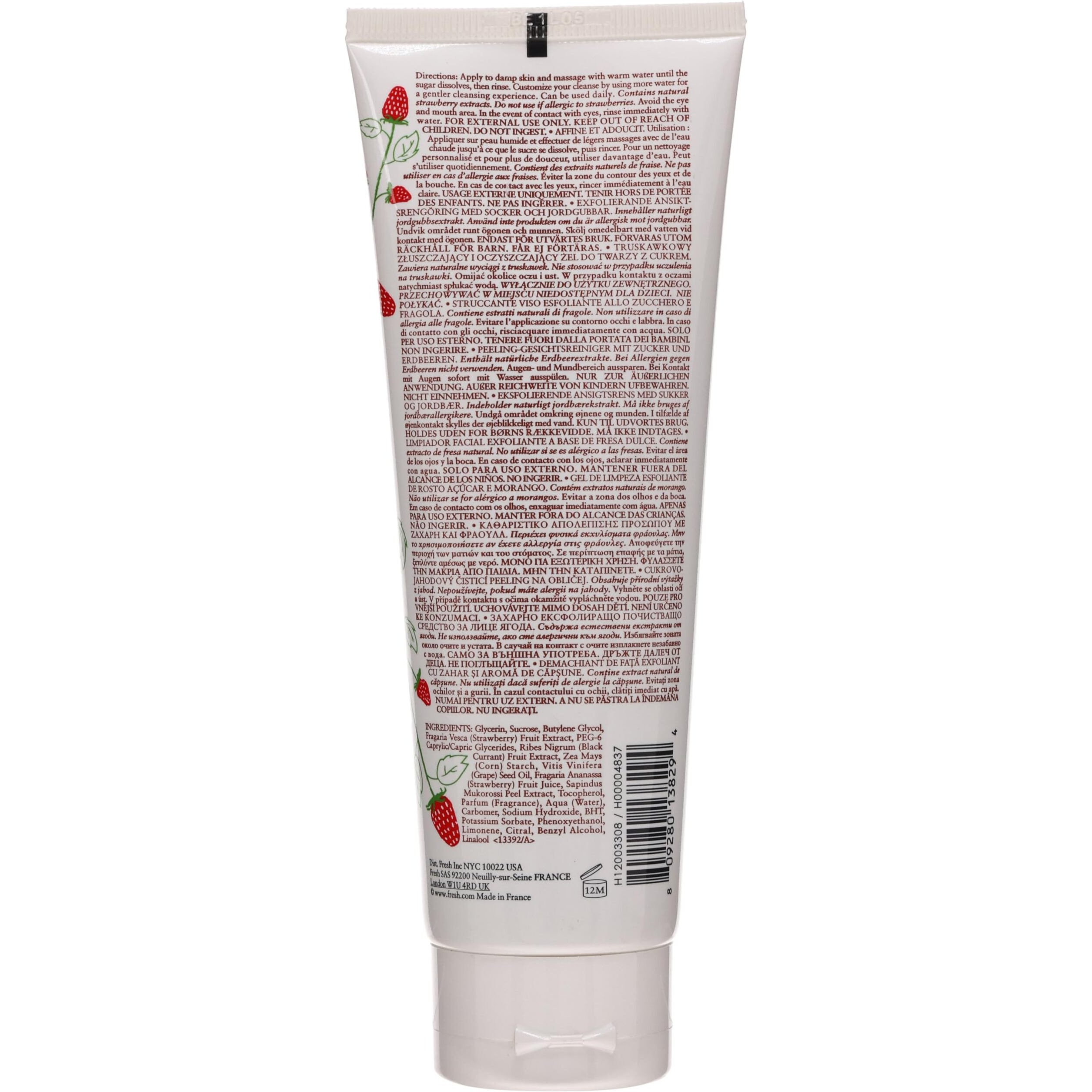 Fresh Sugar Strawberry Exfoliating Face Wash Cleanser Women 4.2 Oz