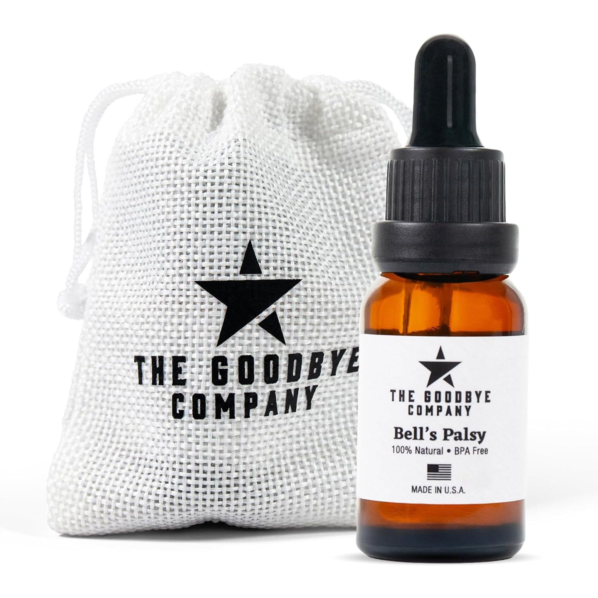 The Goodbye Company Facial Nerve Support Oil - Deep Penetrating Formula For Circulation & Relaxation - Made In Usa (15Ml)