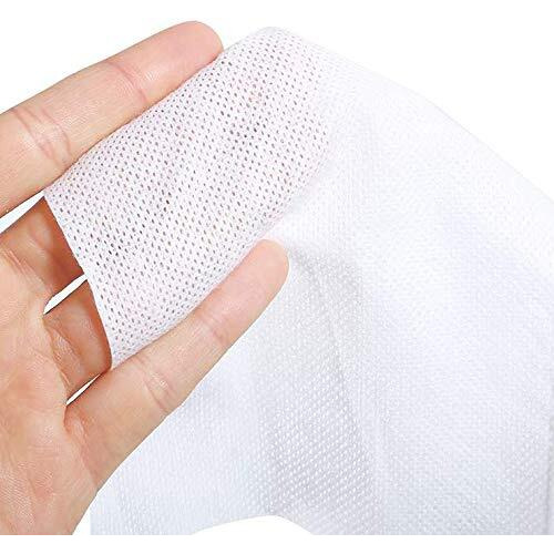1 Roll Of Disposable Cleaning Face Towel Non-Woven Fabric Disposable Wipers Washcloths Makeup Facial Soft Pads (White)