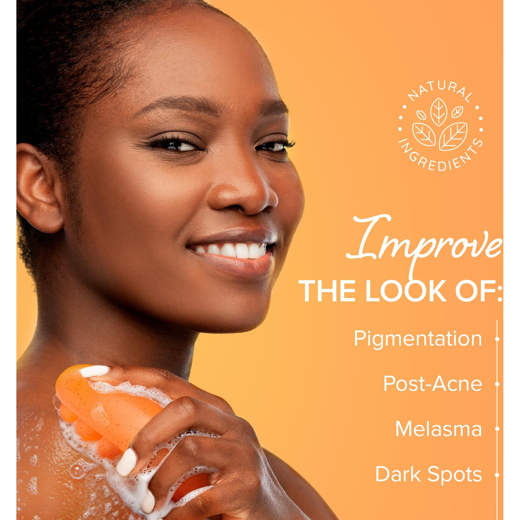 Maree Kojic Acid Soap & Scrub - Brightening Kojic Acid And Turmeric Soap For Dark Spot And Hyperpigmentation - Dark Spot Remover For Face & Body Wash - Acido Kojico Cream Bar Soaps