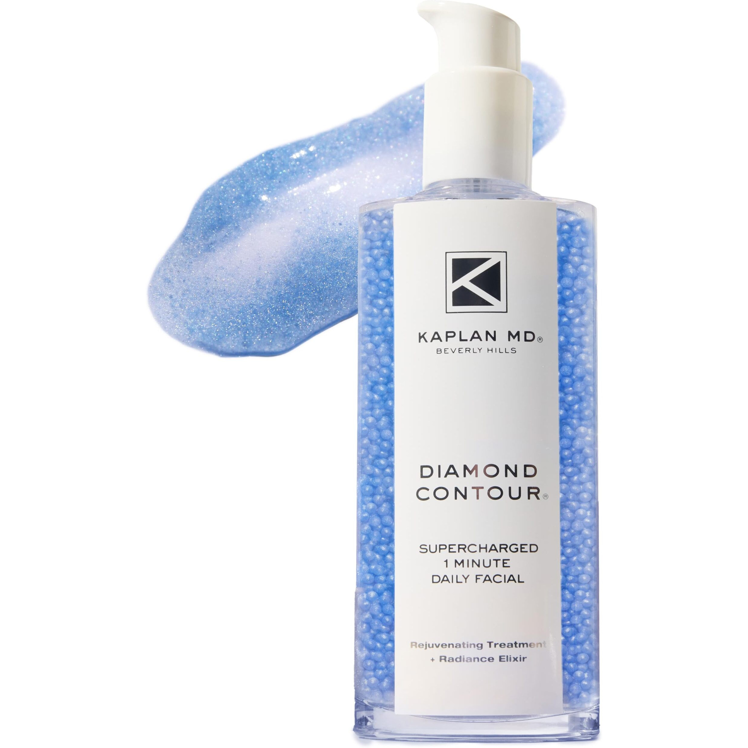 Kaplan Md Diamond Contour Supercharged 1 Minute Daily Facial - Anti-Aging Serum For Face With Exfoliating Crushed Diamonds & Fruit Enzymes - Radiant & Smooth Skin For Women Of All Ages - 6.0 Fl Oz