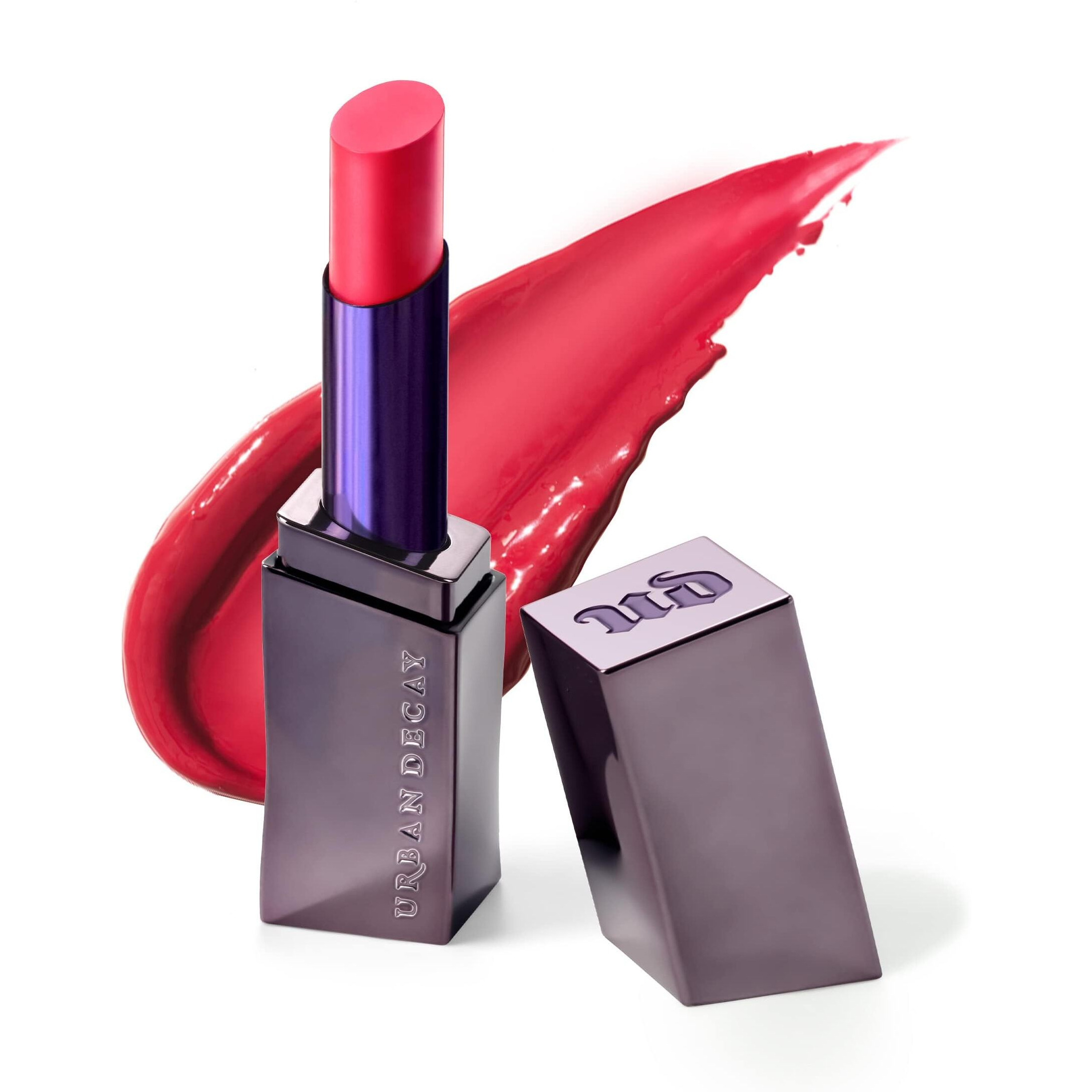 Urban Decay Vice Hydrating Lipstick (The 405 - Sheer Bright Cherry Red - Shine Finish), Creamy Formula, Moisturizing Lip Color With Aloe Vera & Avocado Oil, Vegan, Cruelty-Free - 0.11 Oz