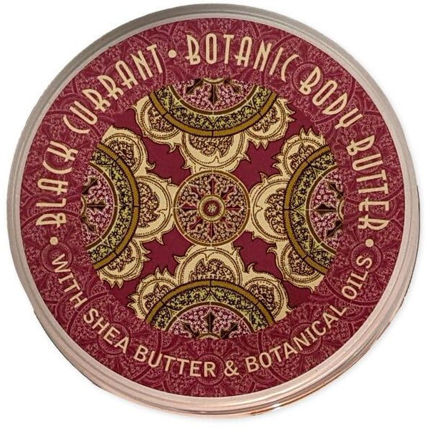 Greenwich Bay Trading Co. Scented Botanic Body Butter - Luxurious Hydration With Shea & Cocoa Butter, Enriched With Vitamin E - 8 Ounce Tub (8 Oz., Black Currant)