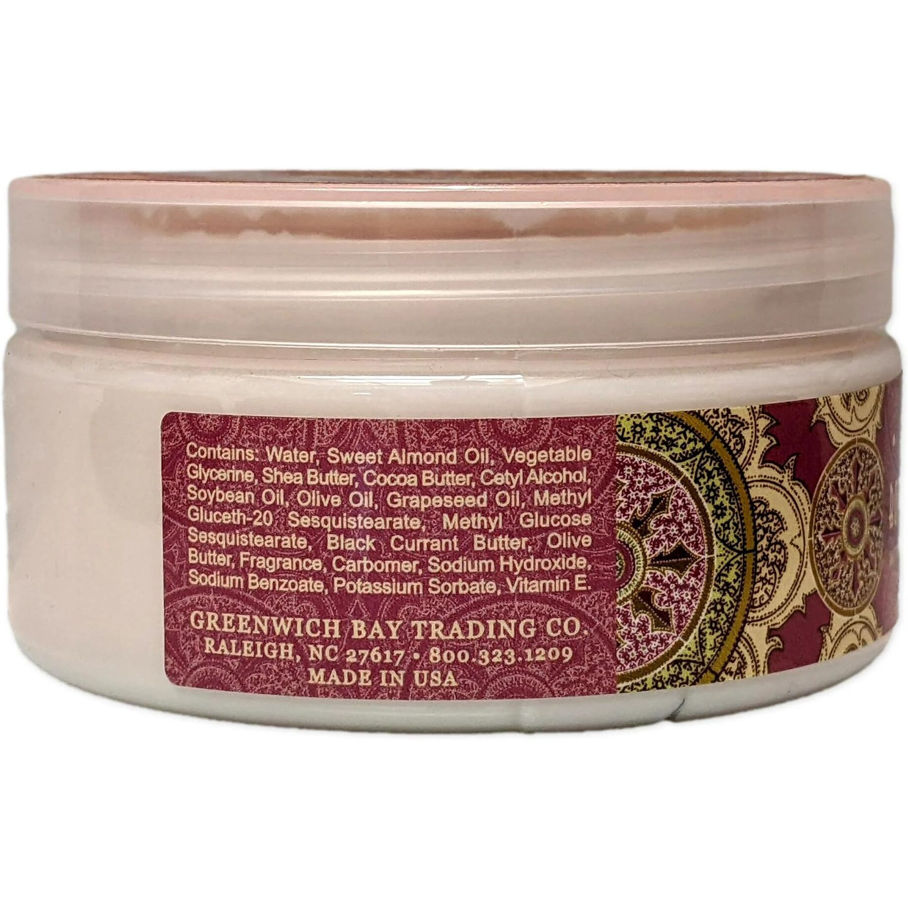 Greenwich Bay Trading Co. Scented Botanic Body Butter - Luxurious Hydration With Shea & Cocoa Butter, Enriched With Vitamin E - 8 Ounce Tub (8 Oz., Black Currant)