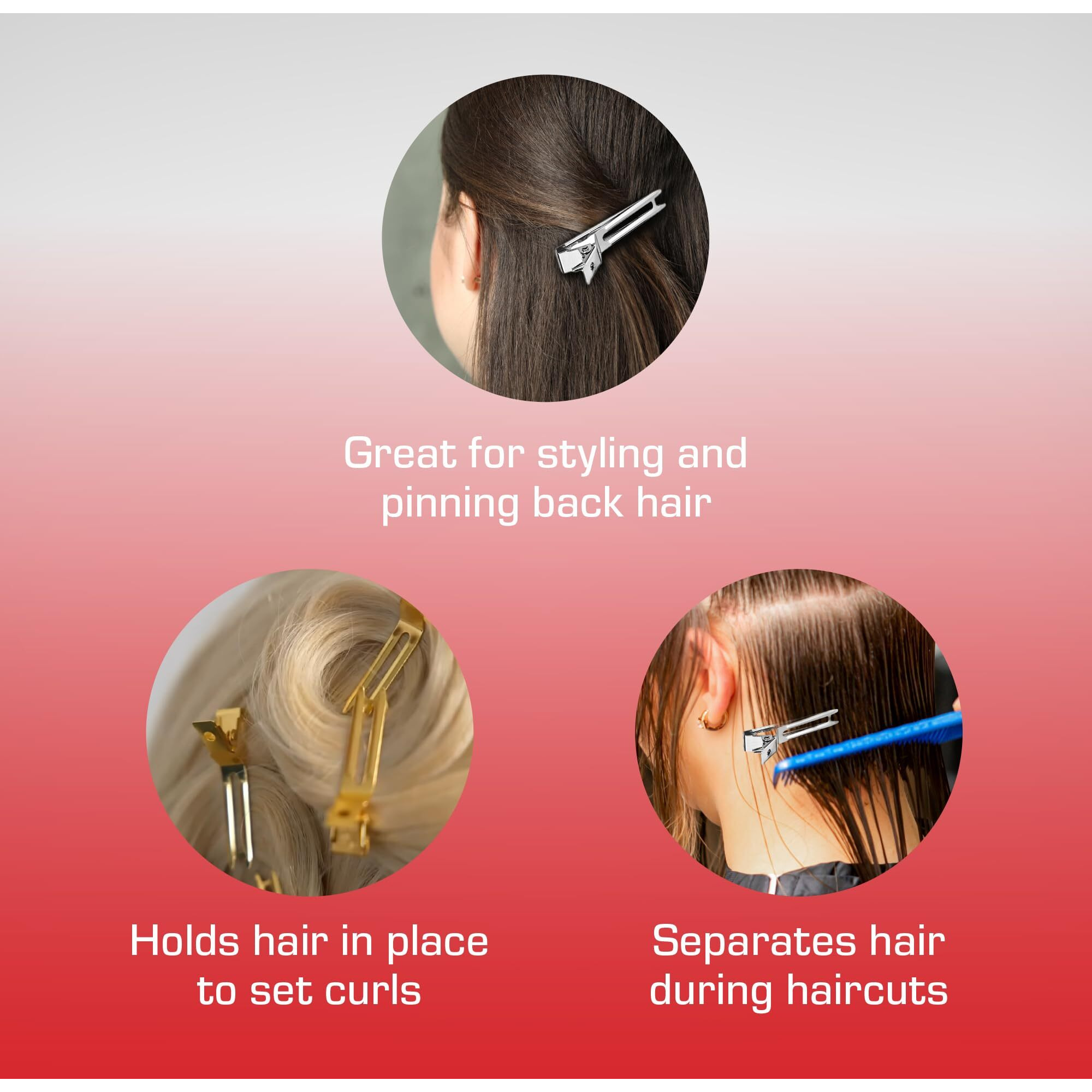Red By Kiss 3000 Ceramic Tourmaline Professional Hood Dryer + 80Pcs Slide-In Hair Clips + Foaming Mousse With Jamaican Black Castor Oil, Complete Hair Styling & Curl Setting Kit For Home & Salon