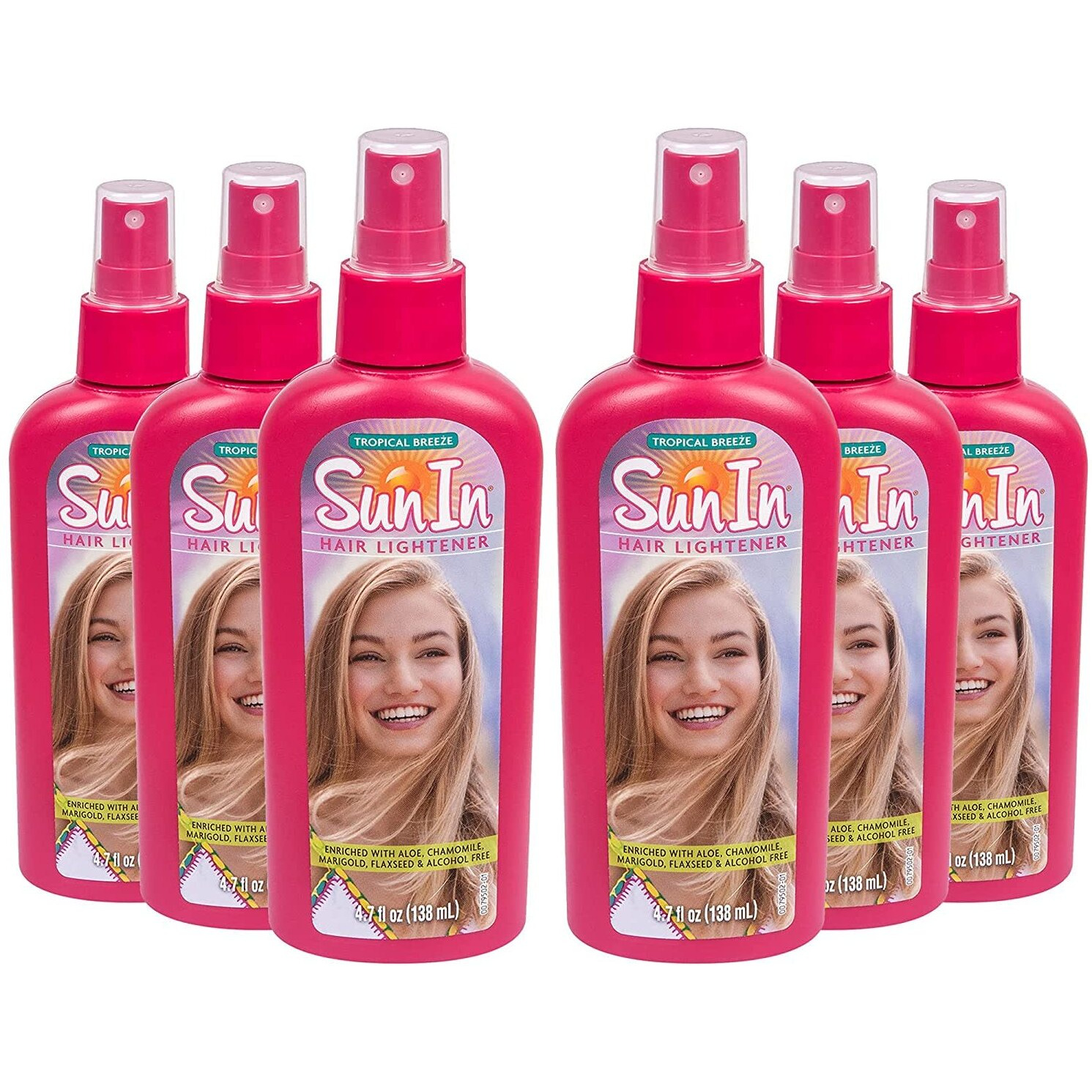 Sun In Original Spray-In Hair Lightener, Tropical Breeze , 4.7-Ounce Bottles (Pack Of 6)