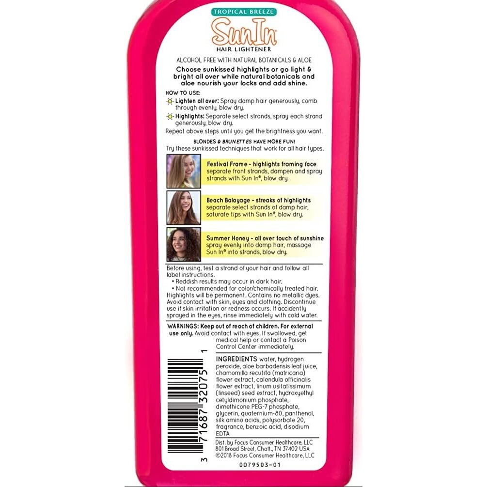 Sun In Original Spray-In Hair Lightener, Tropical Breeze , 4.7-Ounce Bottles (Pack Of 6)