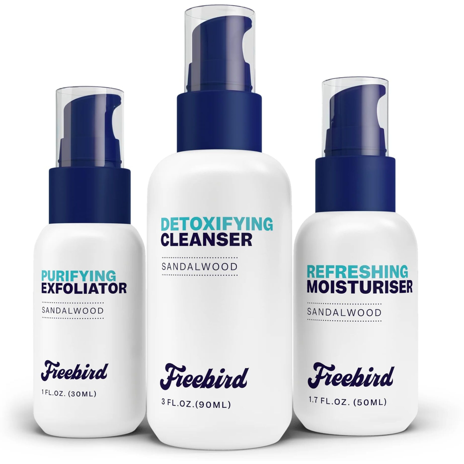 Freebird Scalp Care Kit - 3-In-1 Premium Bald Head Care, Soothe Shaving, Nourishing Detox Cleanser, Purifying Exfoliator, Refreshing Moisturizer, Enhanced Hydration, Ideal For Daily Scalp Maintenance