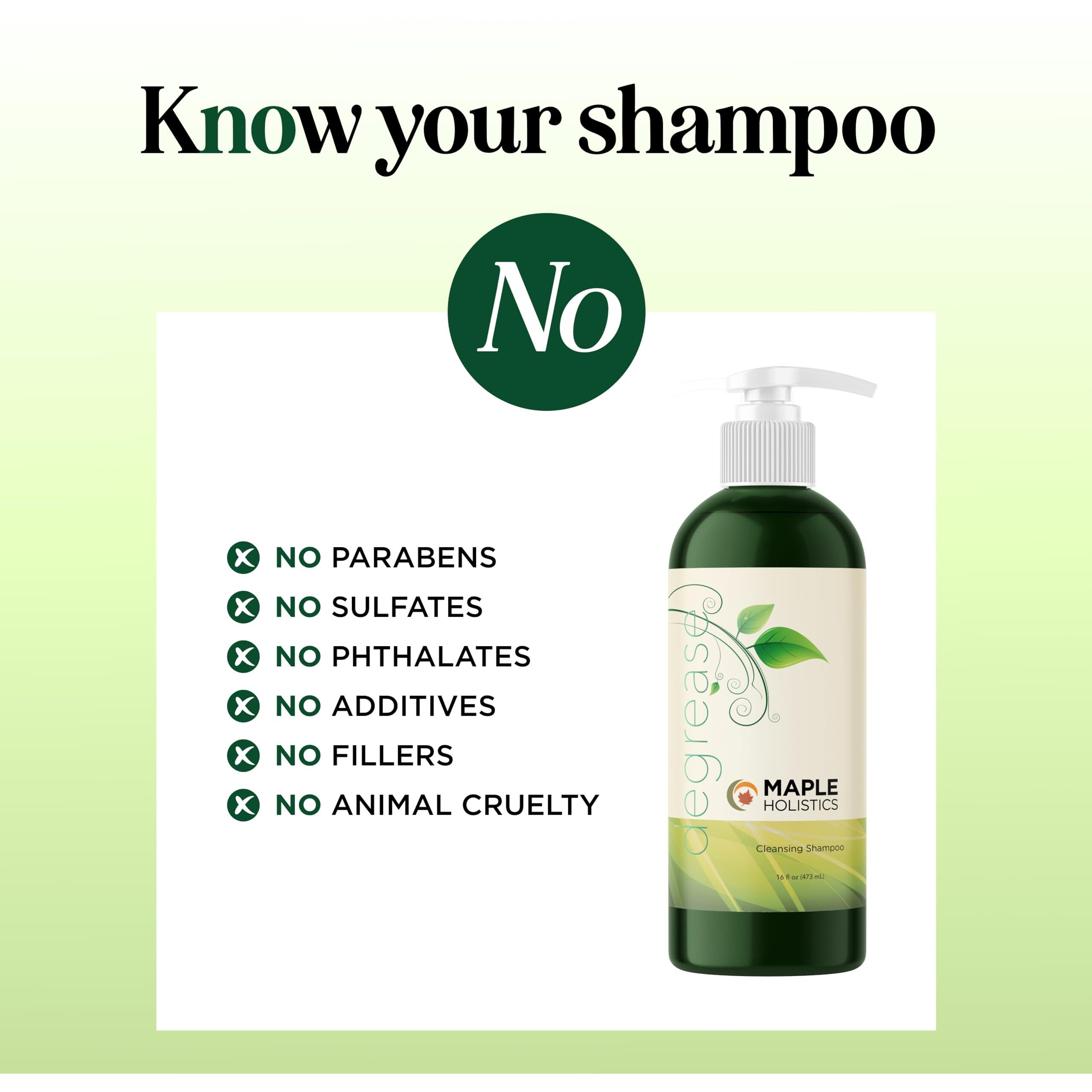 Oily Hair Shampoo For Greasy Hair - Clarifying Shampoo For Oily Hair And Dry Scalp Cleanser For Build Up - Deep Cleansing Shampoo For Oily Scalp Toner With Purifying Essential Oils For Hair Care