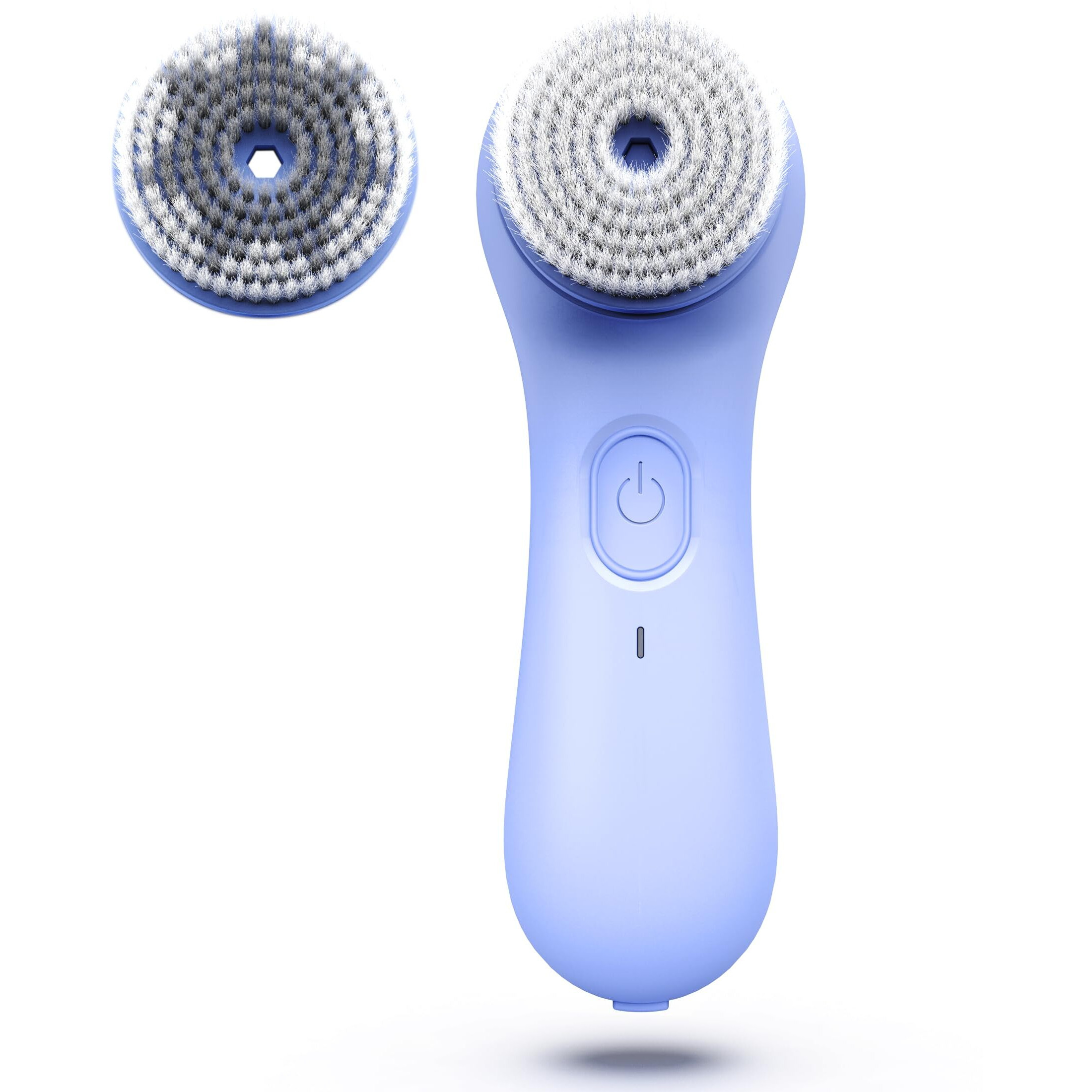 Ngracoola Face Scrubber Exfoliator, Rotating Facial Cleansing Brush For Men & Women, Rechargeable Waterproof, Electric Spin Face Scrub Brush With 2 Heads For Gentle Exfoliating & Deep Cleansing