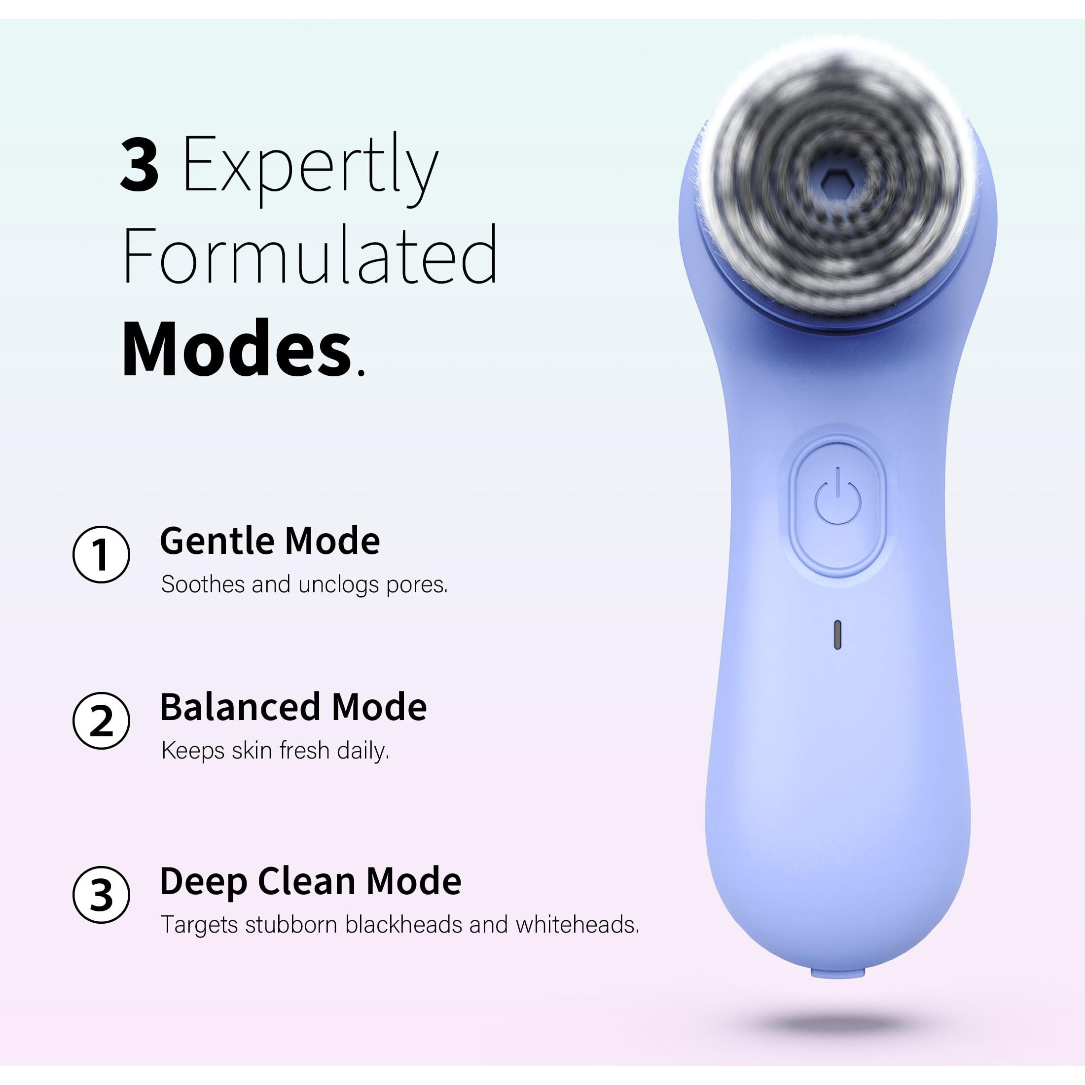 Ngracoola Face Scrubber Exfoliator, Rotating Facial Cleansing Brush For Men & Women, Rechargeable Waterproof, Electric Spin Face Scrub Brush With 2 Heads For Gentle Exfoliating & Deep Cleansing