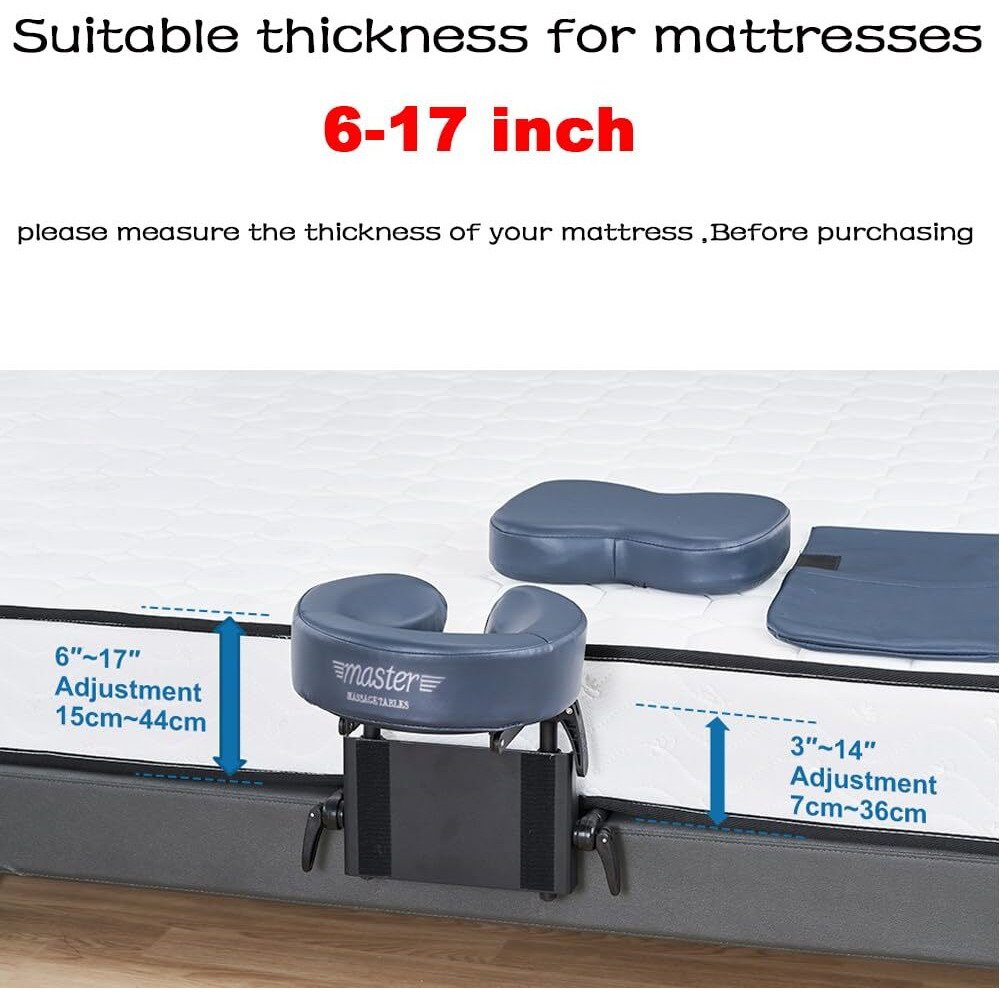 Master Health Product Massage Portable Face Down Massage Kit For Desk And Table Top, Office Sleeping Nap Rest Facial Pillow, Face Down Therapy After Eye Surgery (Blue)