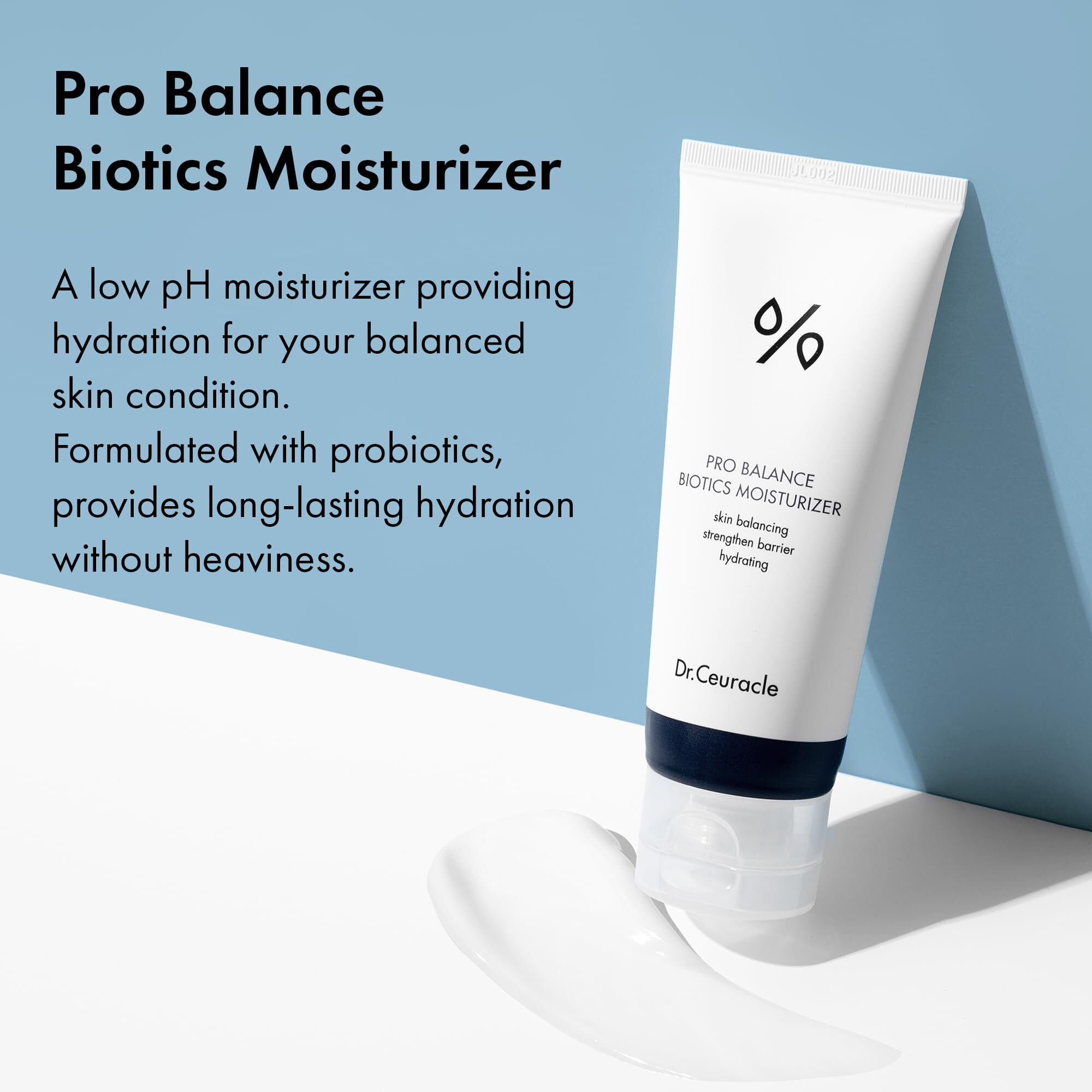 Leegeehaam Dr.Ceuracle Pro Balance Biotics Moisturizer (100 Ml / 3.38 Fl. Oz.) - Daily Hydrating Facial Cream For All Skin Types, Low Ph Moisture Skin Barrier