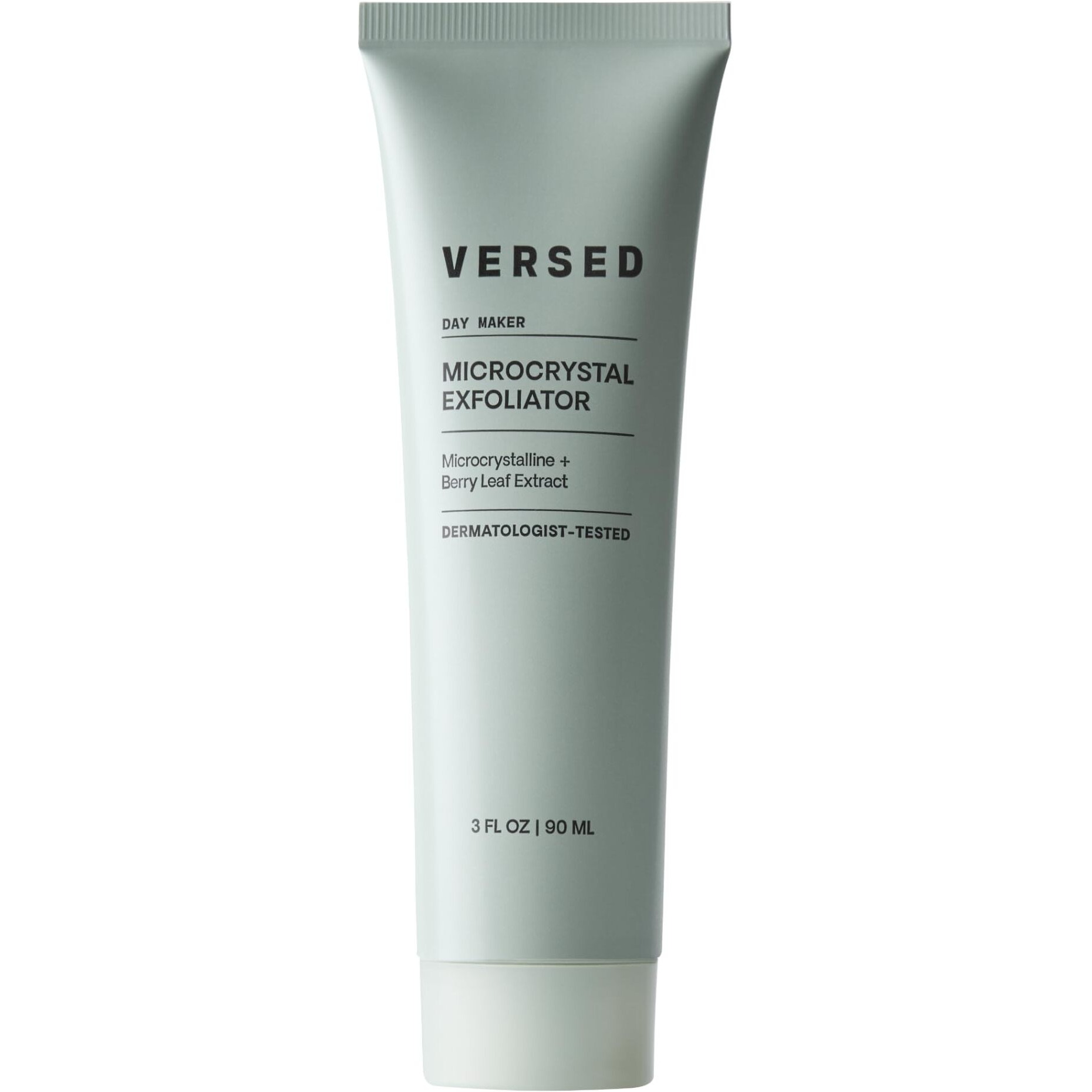 Versed Day Maker Microcrystal Exfoliating Cleanser - Creamy Facial Wash Helps Clear Dead Skin Cells - Microcrystalline, Biodegradable Alternative To Microbeads - Vegan (3 Fl Oz)