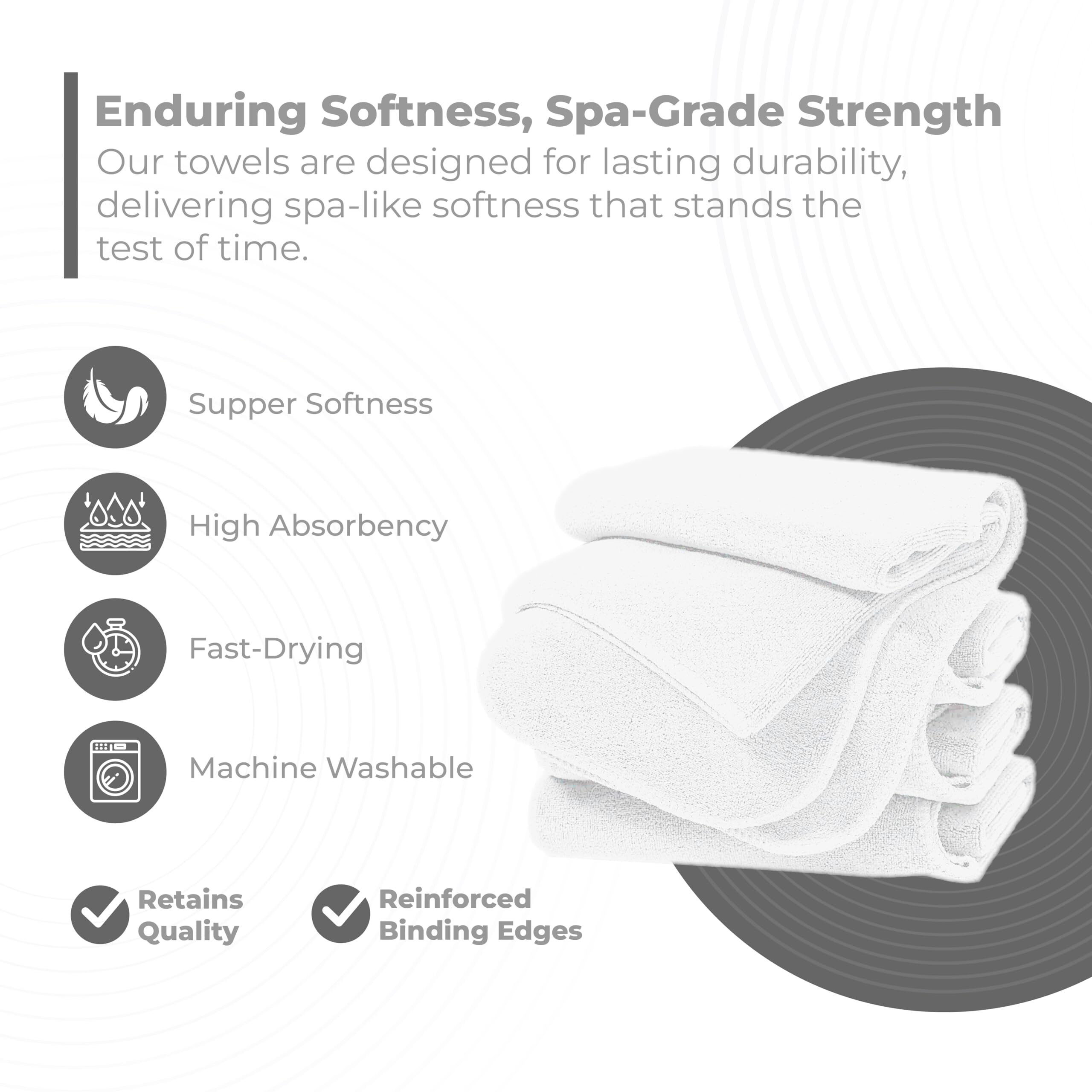 Microfiber Facial Towels For Estheticians - Soft Spa Towels For Face And Massage - Ideal For Estheticians And Spa Treatments (White, Pack Of 5)