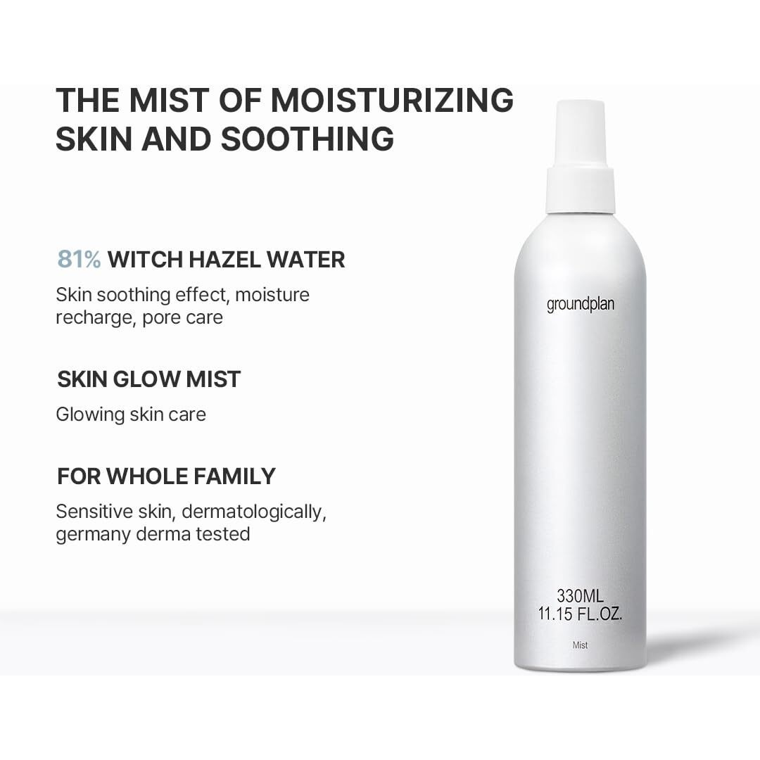 Groundplan Mist, Facial Mist Spray, Face Moisturizer, Radiant Skin, Hydrating, Moisturizing, Glow Mist, Soothing, Korean Skincare